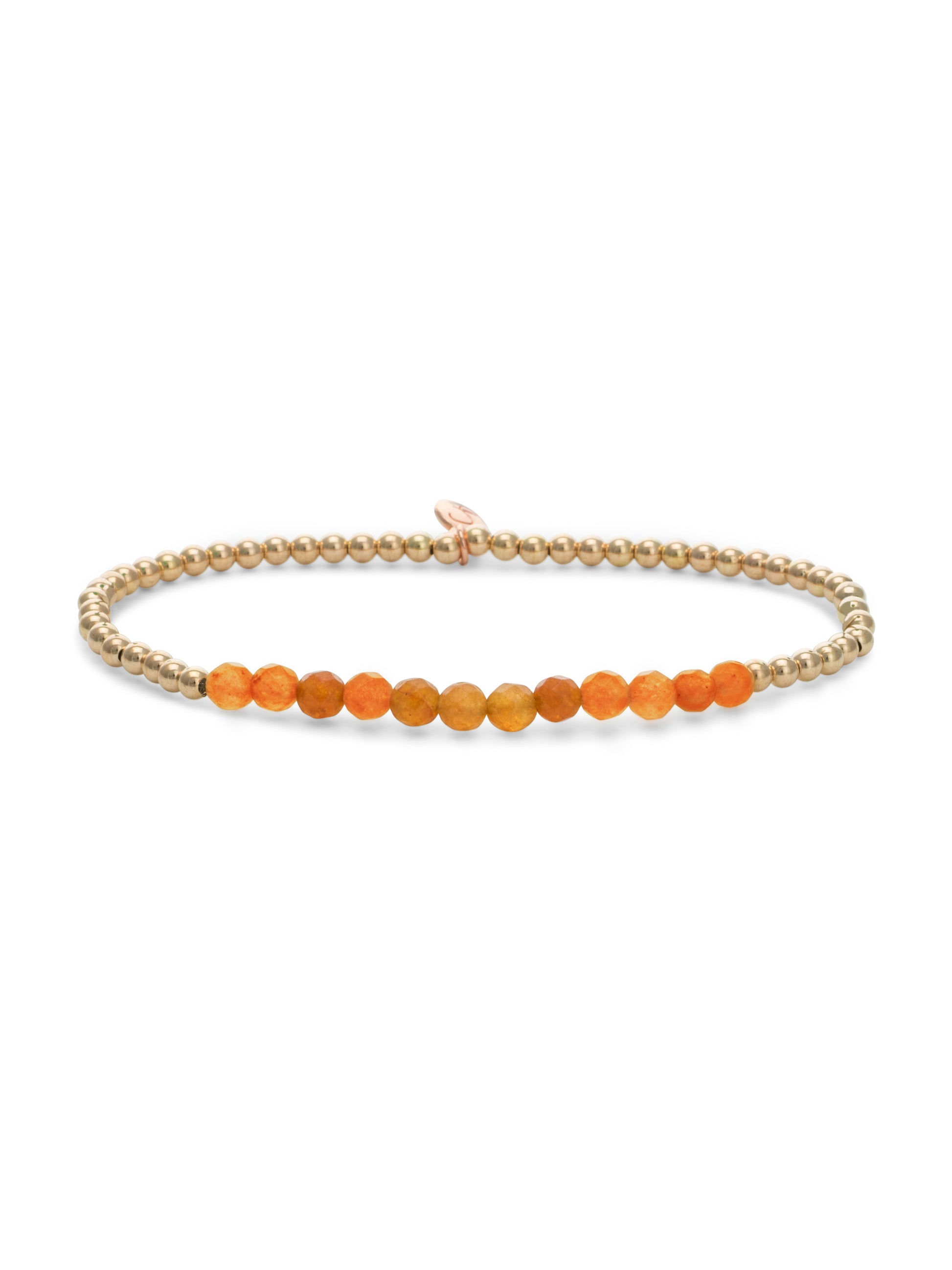 Universe Armband Red Aventurine Rose Gold - Universe Armband Red Aventurine Rose Gold