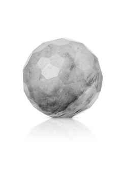 Gemstone - Black Rutilated Quartz - Facet 20mm - Gemstone - Black Rutilated Quartz - Facet 20mm