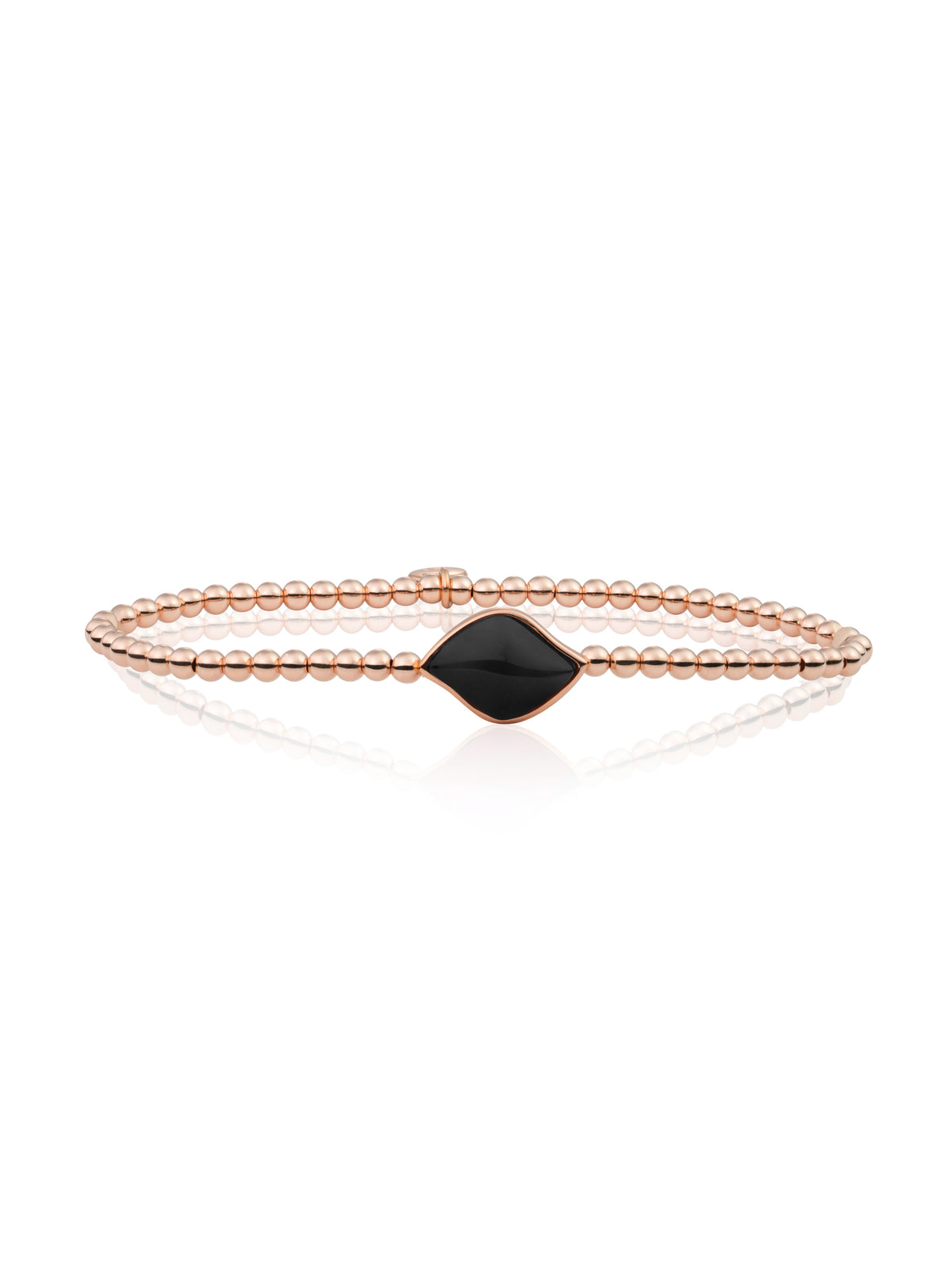 Bracelet | Rose gold - Onyx Blossom - Bracelet | Rose gold - Onyx Blossom