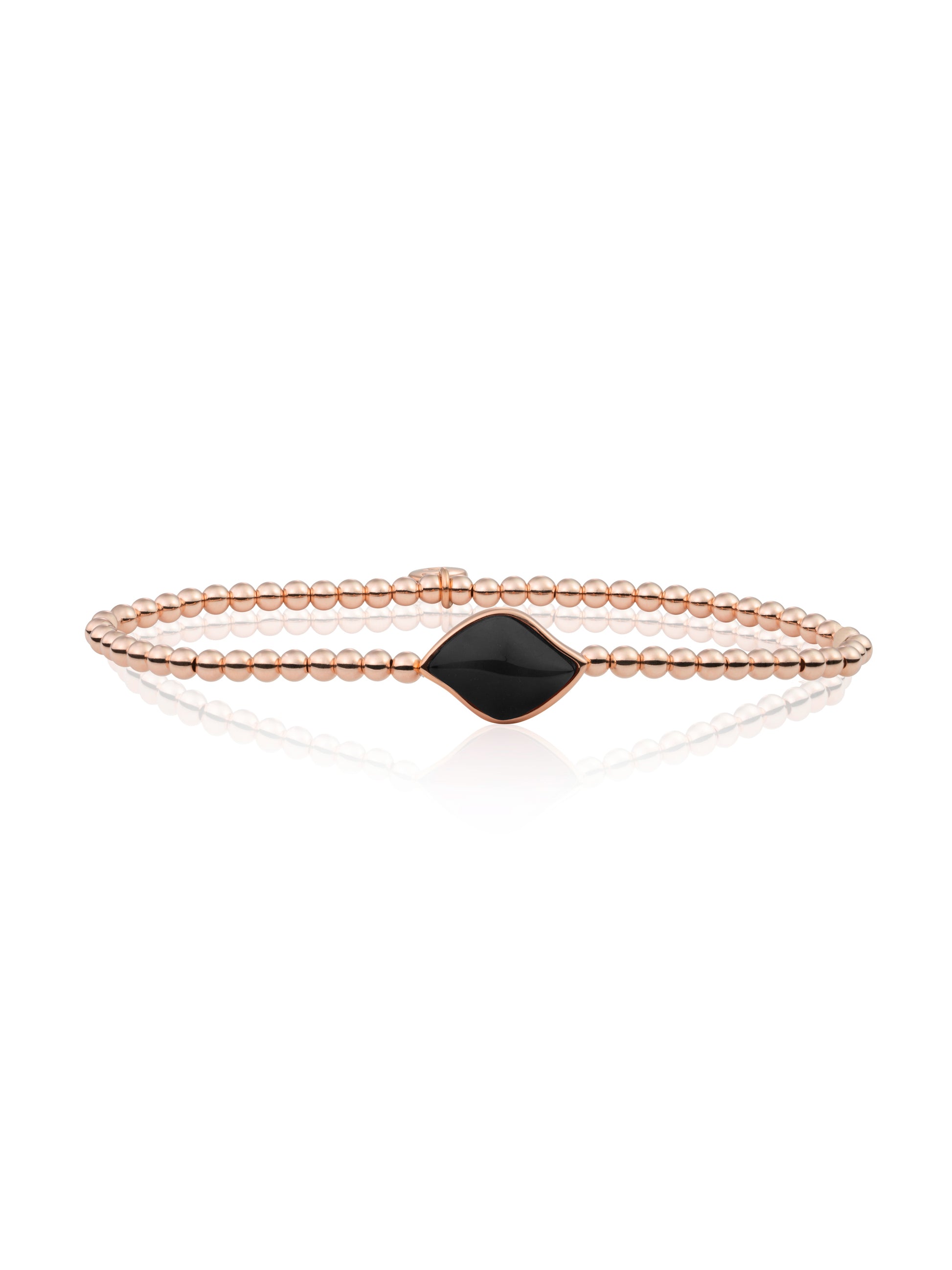Bracelet | Rose gold - Onyx Blossom - Bracelet | Rose gold - Onyx Blossom