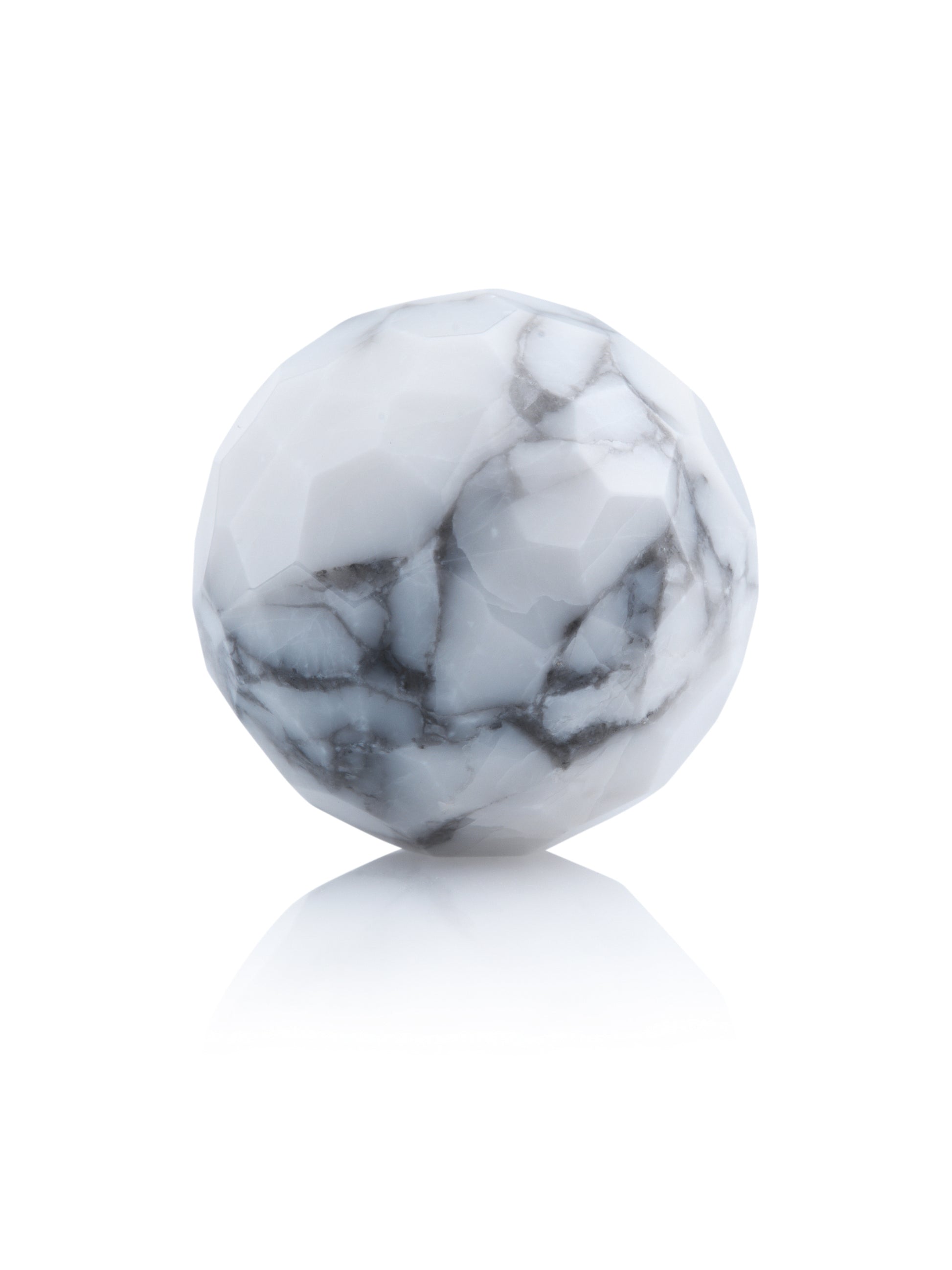 Howlite - Facet 20mm - Howlite - Facet 20mm