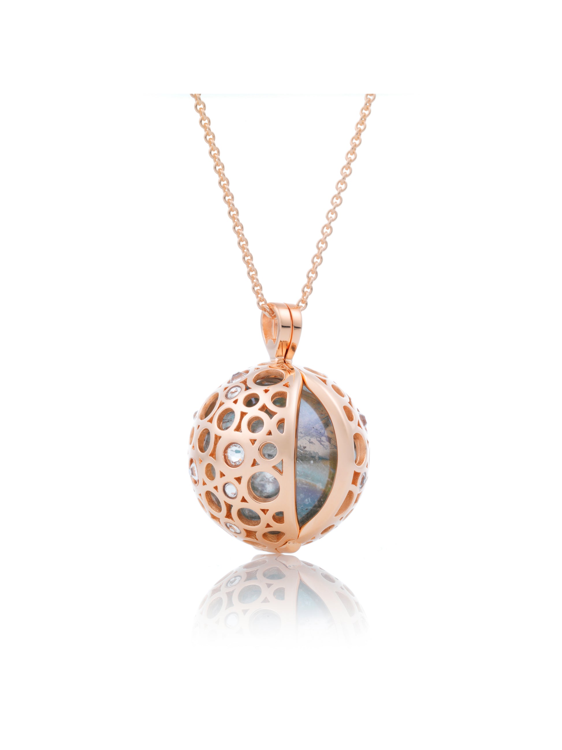 Rose gold plated pendant CZ - Rose gold plated pendant CZ