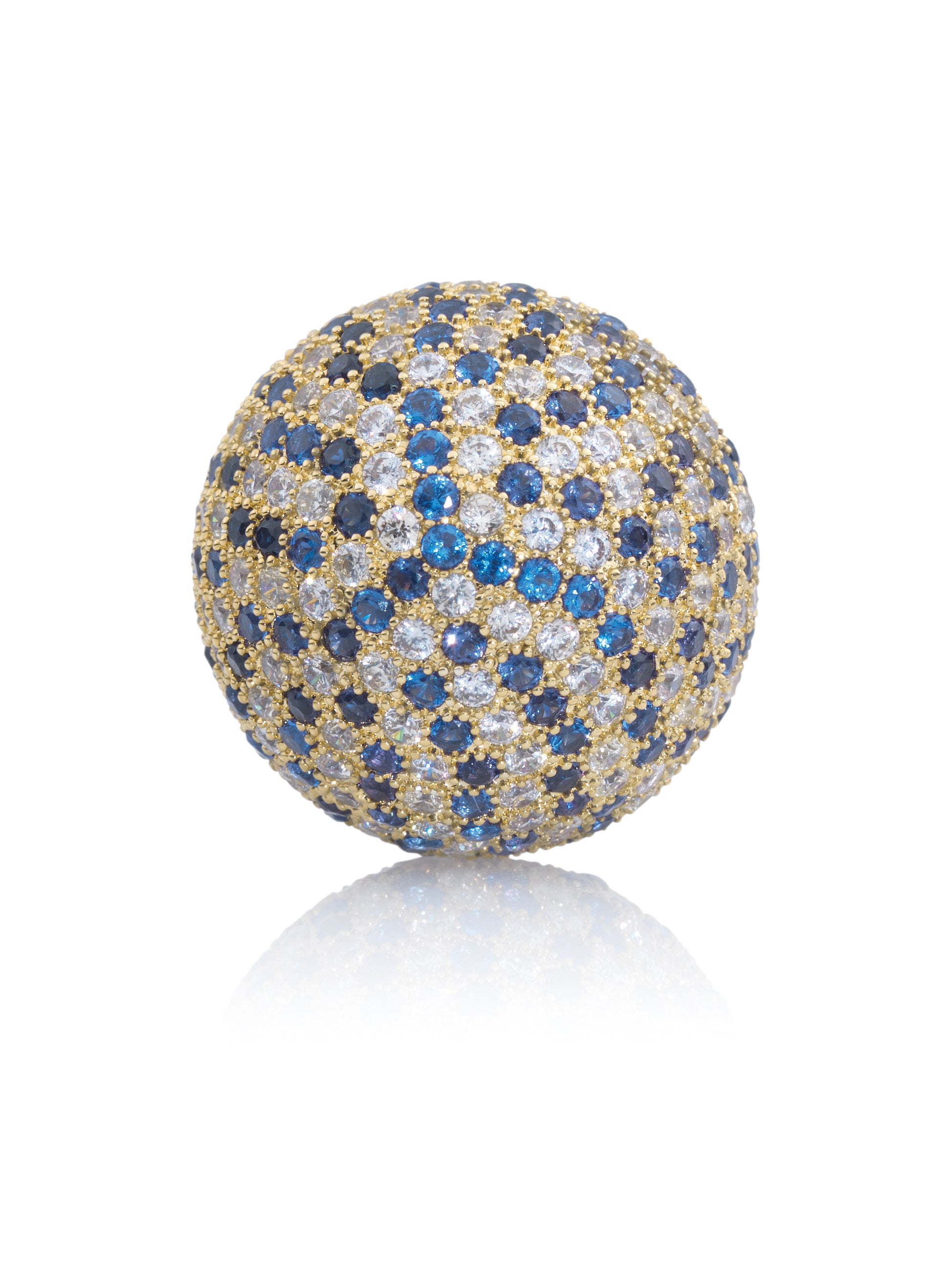 Gemstone - Polaris Gold Blue Flame - 14mm - Gemstone - Polaris Gold Blue Flame - 14mm