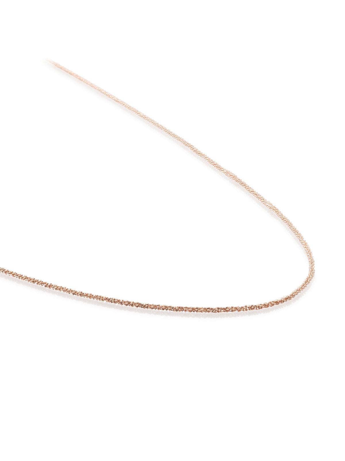 Criss Cross Chain Ketting 70cm Rose Gold - Criss Cross Chain Ketting 70cm Rose Gold