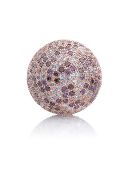 Gemstone - Polaris Rose Gold Purple Flame - 20mm - Gemstone - Polaris Rose Gold Purple Flame - 20mm