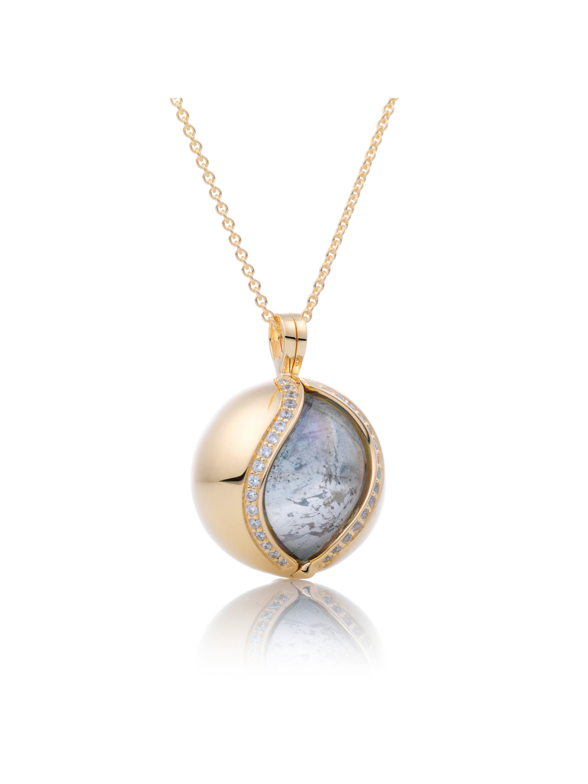 Pendant - The Core Crystal Gold - CZ Polished 20mm - Pendant - The Core Crystal Gold - CZ Polished 20mm