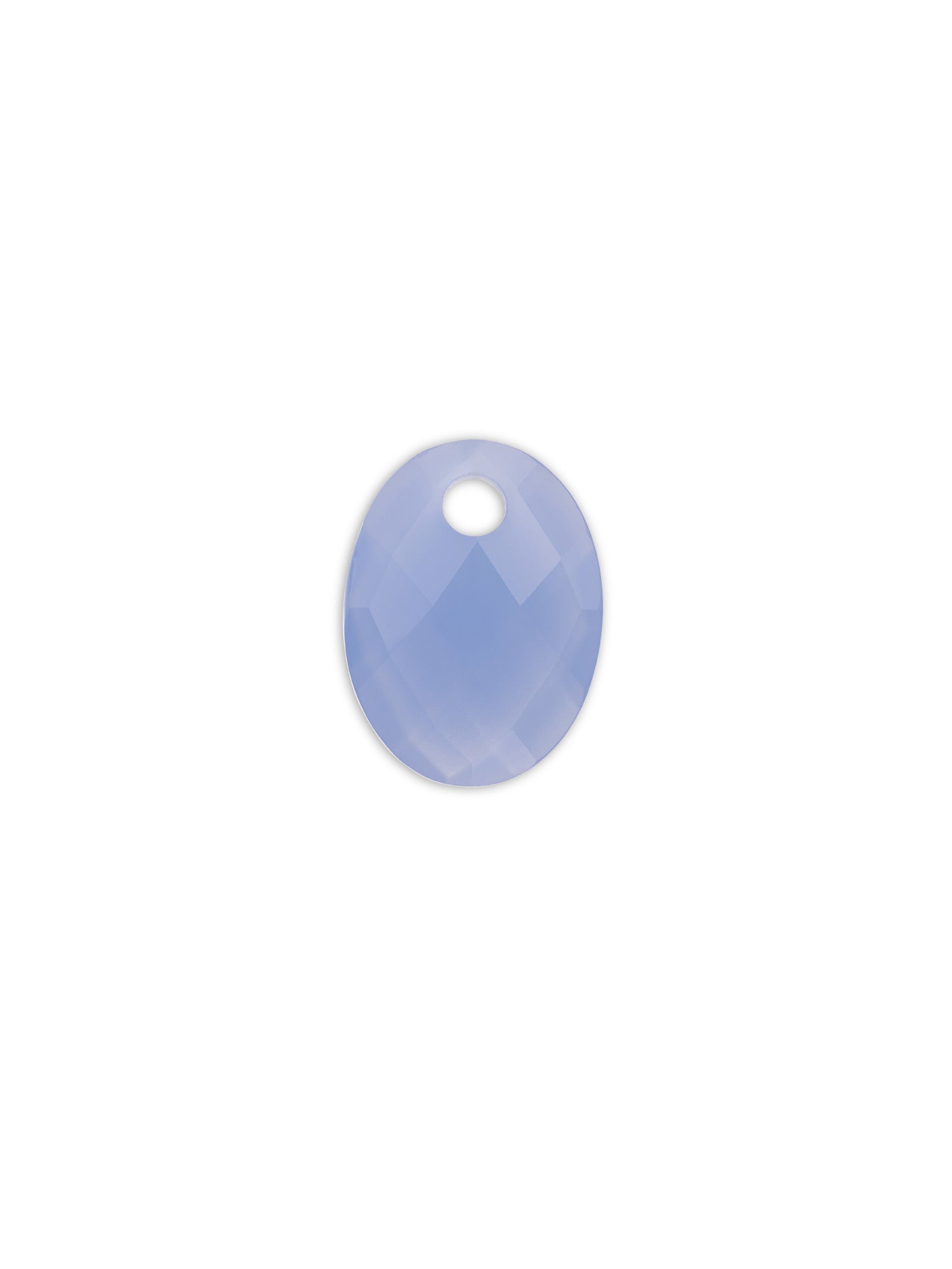 Pendant Edelsteen Medium Oval Milky Blue Jade - Pendant Edelsteen Medium Oval Milky Blue Jade