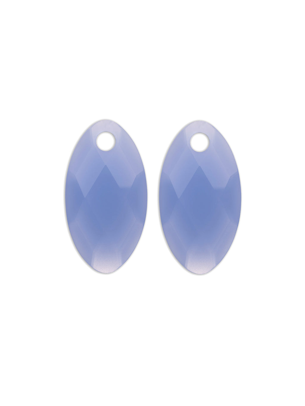 Oorbel Edelstenen Leaf Milky Blue Jade - Oorbel Edelstenen Leaf Milky Blue Jade