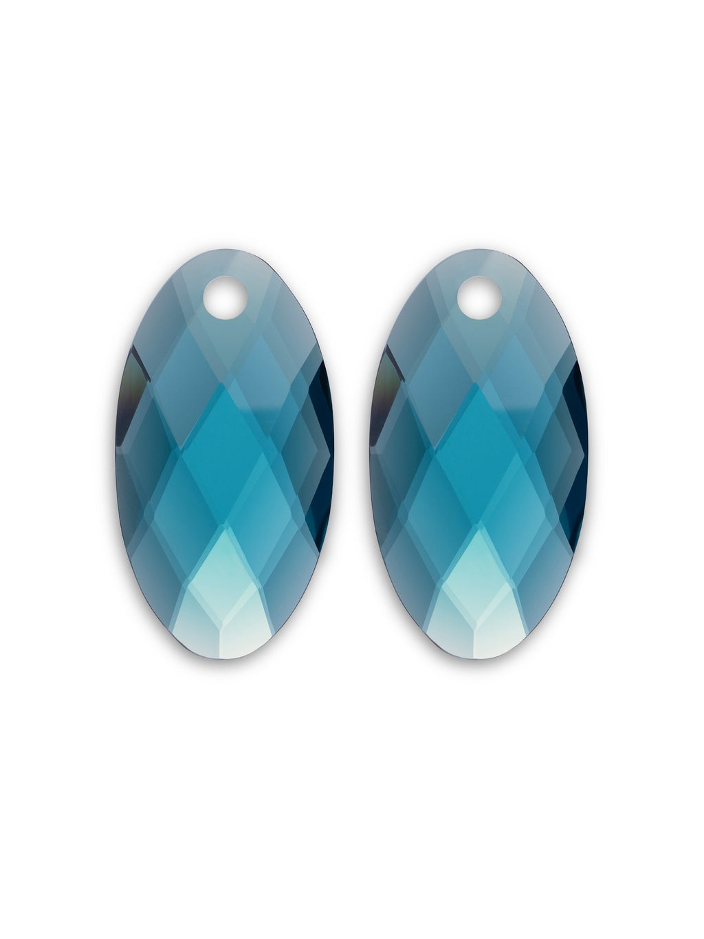 Oorbel Edelstenen Large Leaf Turquoise Quartz - Oorbel Edelstenen Large Leaf Turquoise Quartz