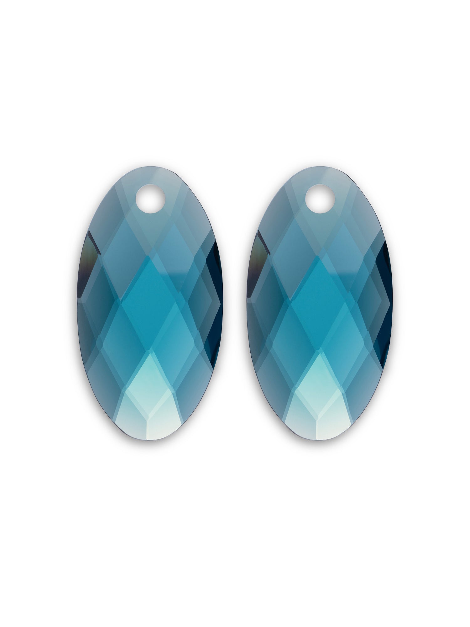 Oorbel Edelstenen Large Leaf Turquoise Quartz - Oorbel Edelstenen Large Leaf Turquoise Quartz