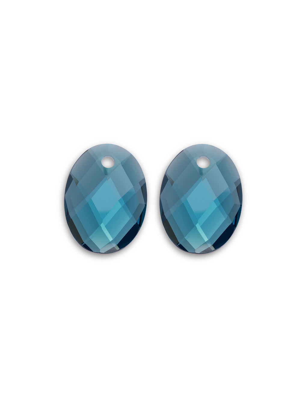 Oorbel Edelstenen Medium Oval Turquoise Quartz - Oorbel Edelstenen Medium Oval Turquoise Quartz