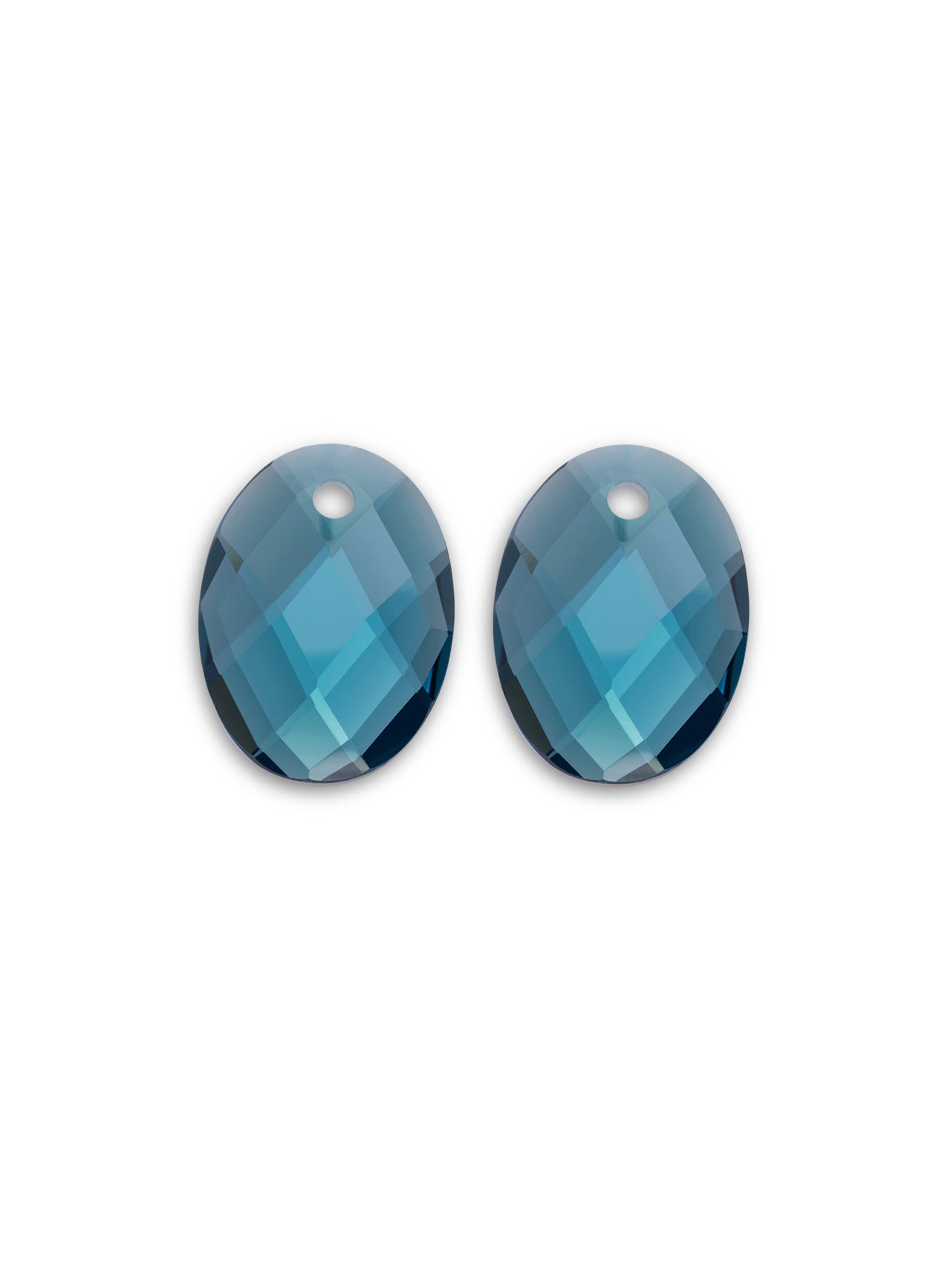 Oorbel Edelstenen Medium Oval Turquoise Quartz - Oorbel Edelstenen Medium Oval Turquoise Quartz