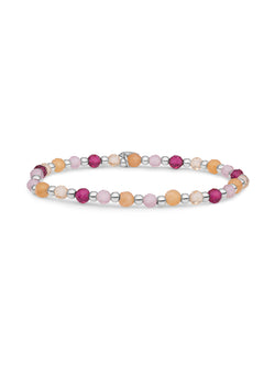 Interstellar Armband Multi Gem - Sunset - Rhodium Plated