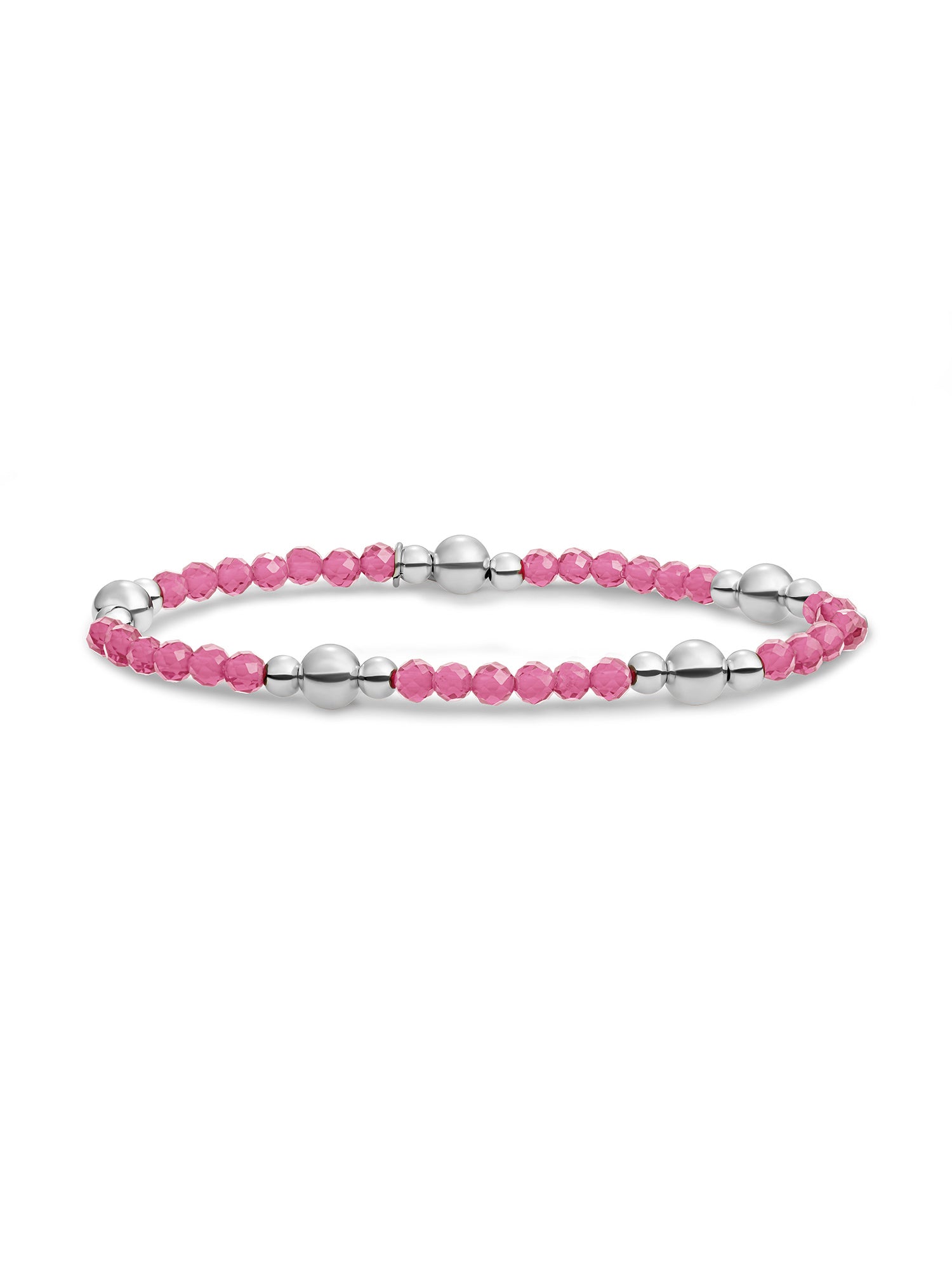 Bold Mix Armband Candy Jade - Rhodium Plated