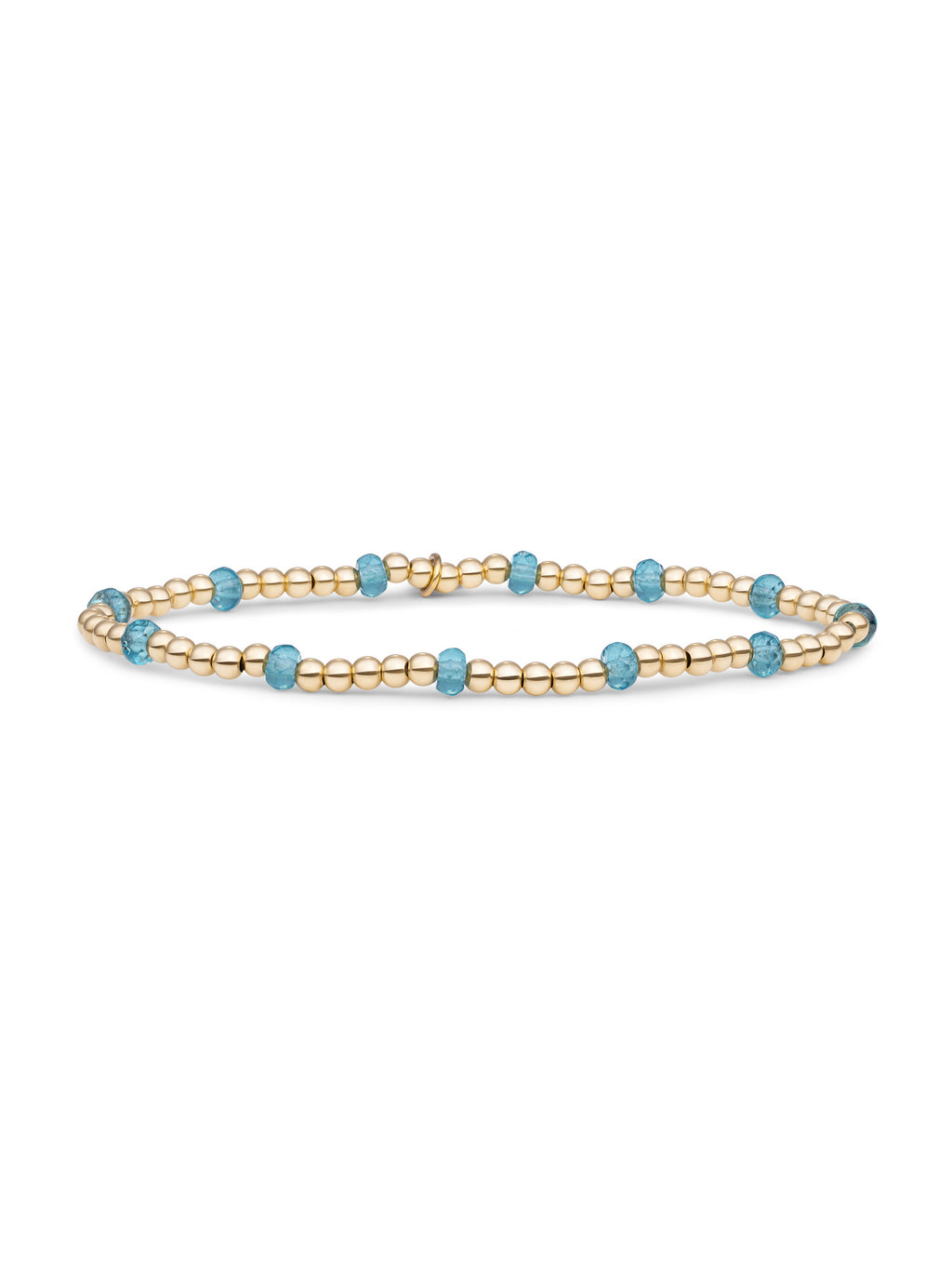 Reverse Roundel Armband Turquoise Quartz - Gold Plated