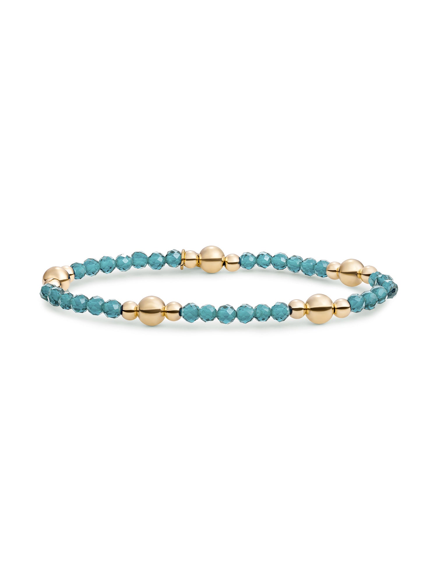 Bold Mix Armband Turquoise Quartz - Gold Plated