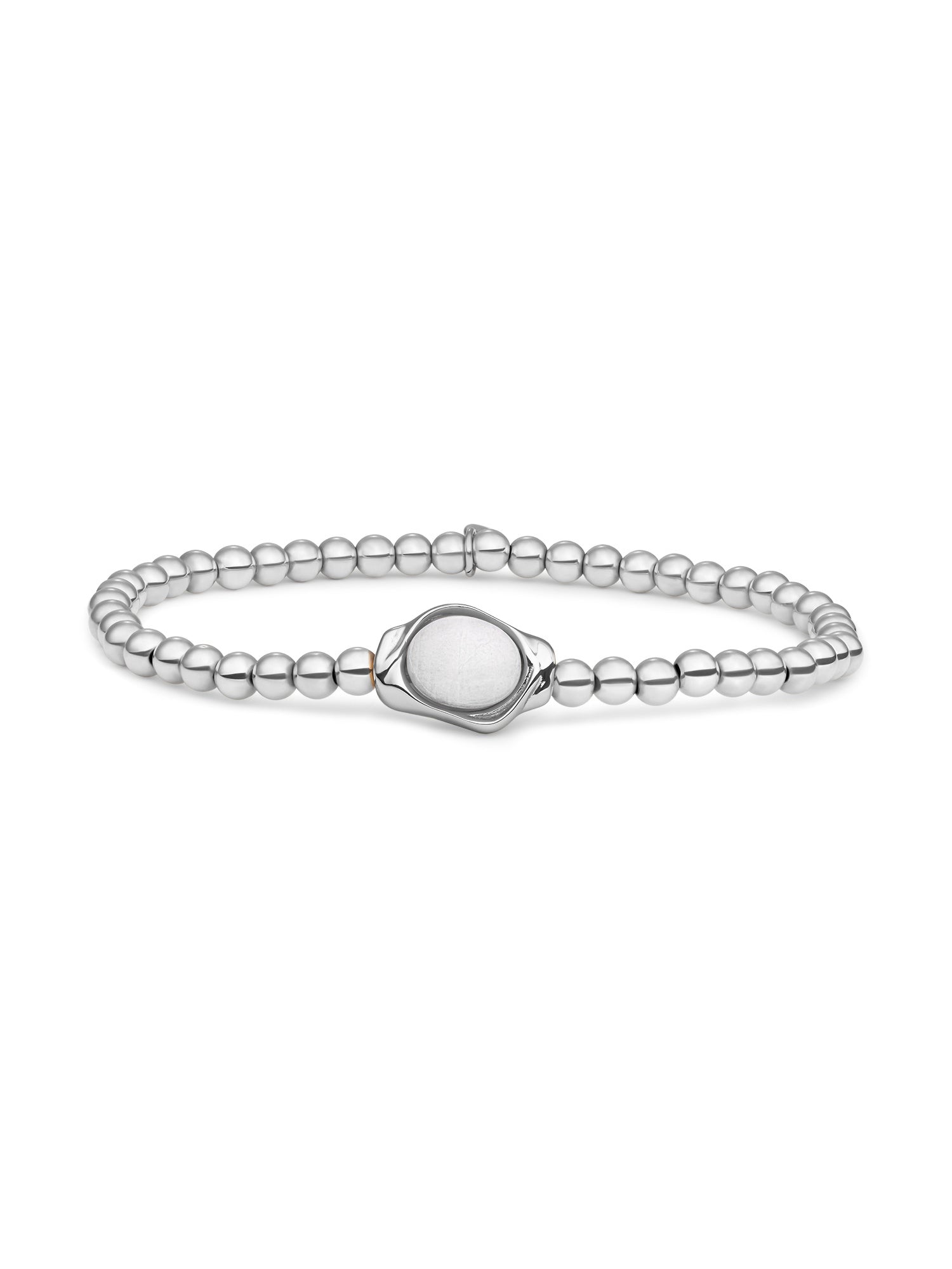 Flow Armband Moonstone - Rhodium Plated