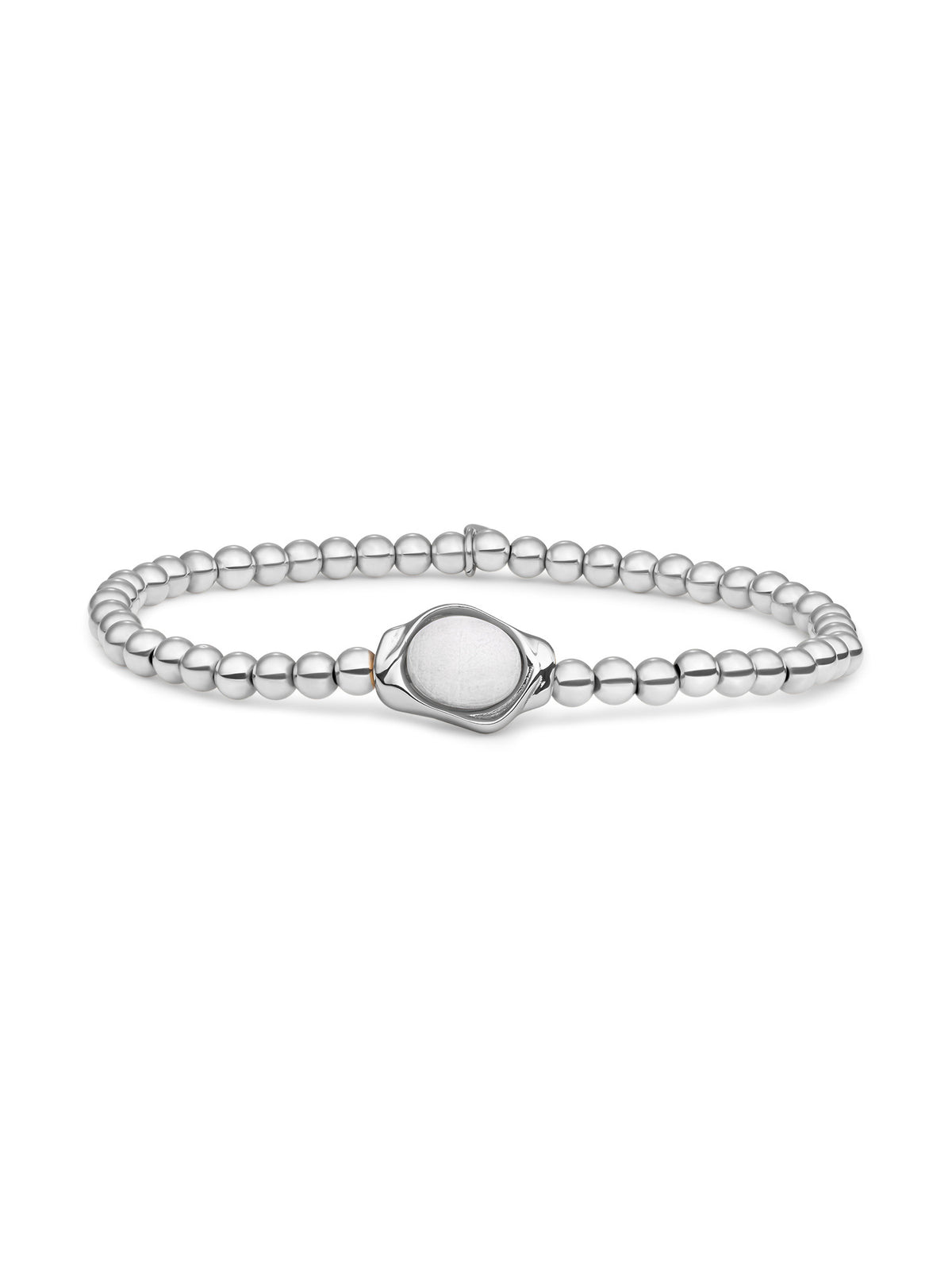 Flow Armband Moonstone - Rhodium Plated