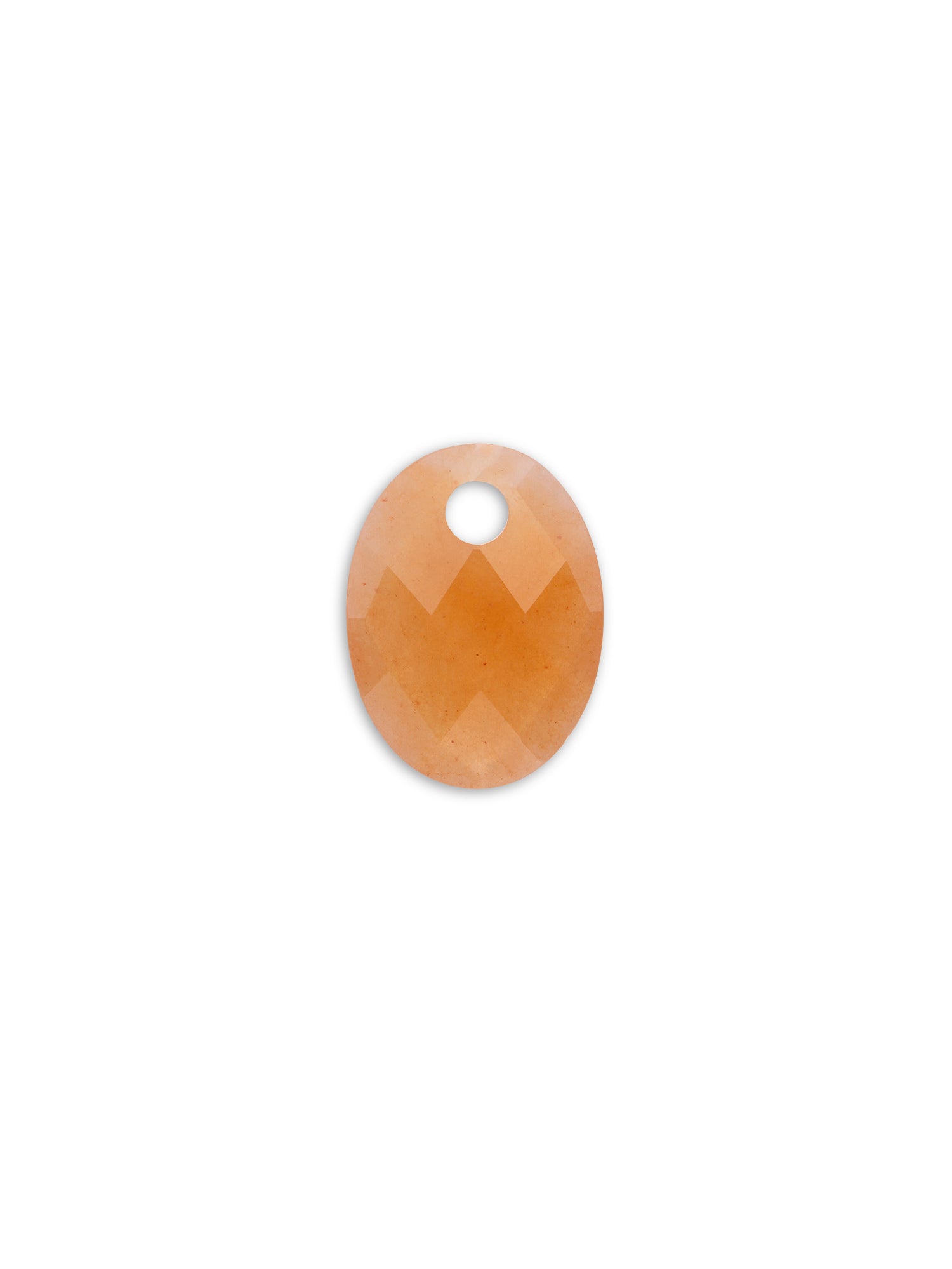 Pendant Edelsteen Medium Oval Red Aventurine - Pendant Edelsteen Medium Oval Red Aventurine