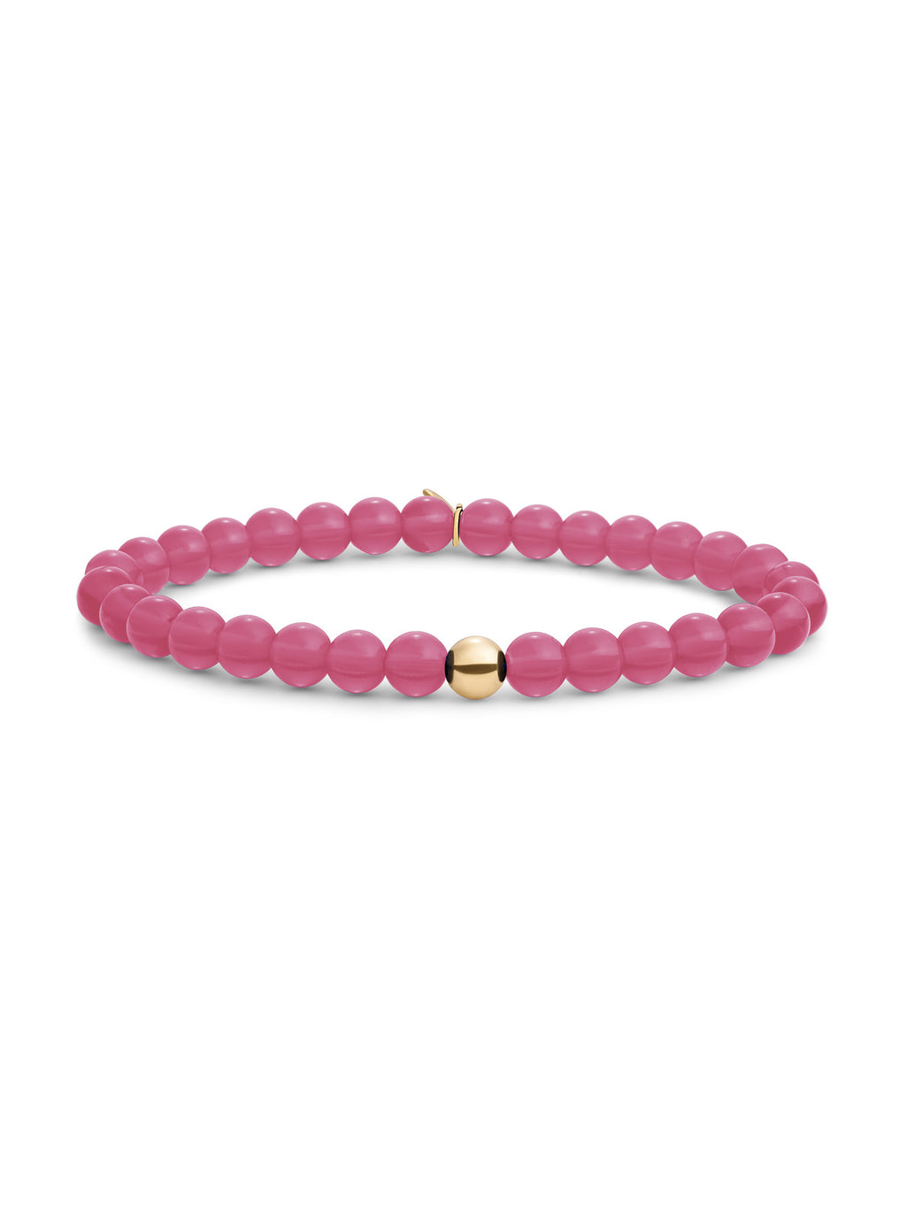 Saturn Armband Large Candy Jade - Gold Plated