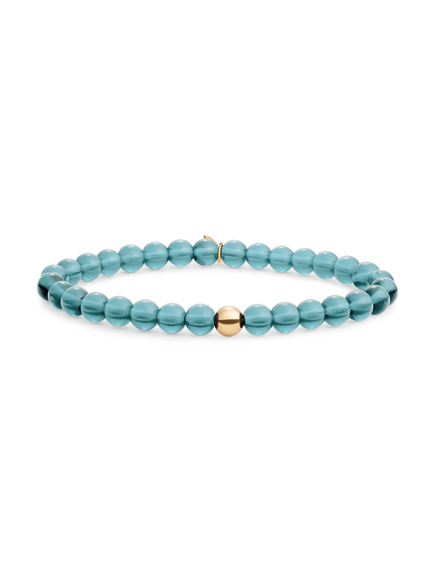Saturn Armband Large Turquoise Quartz - Gold Plated