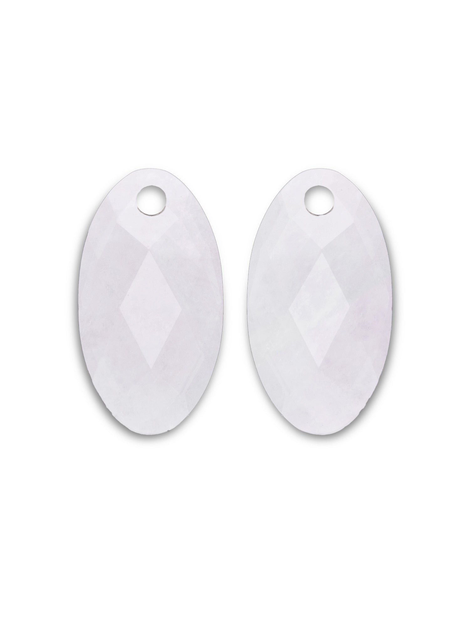 Oorbel Edelstenen Large Leaf Moonstone - Oorbel Edelstenen Large Leaf Moonstone