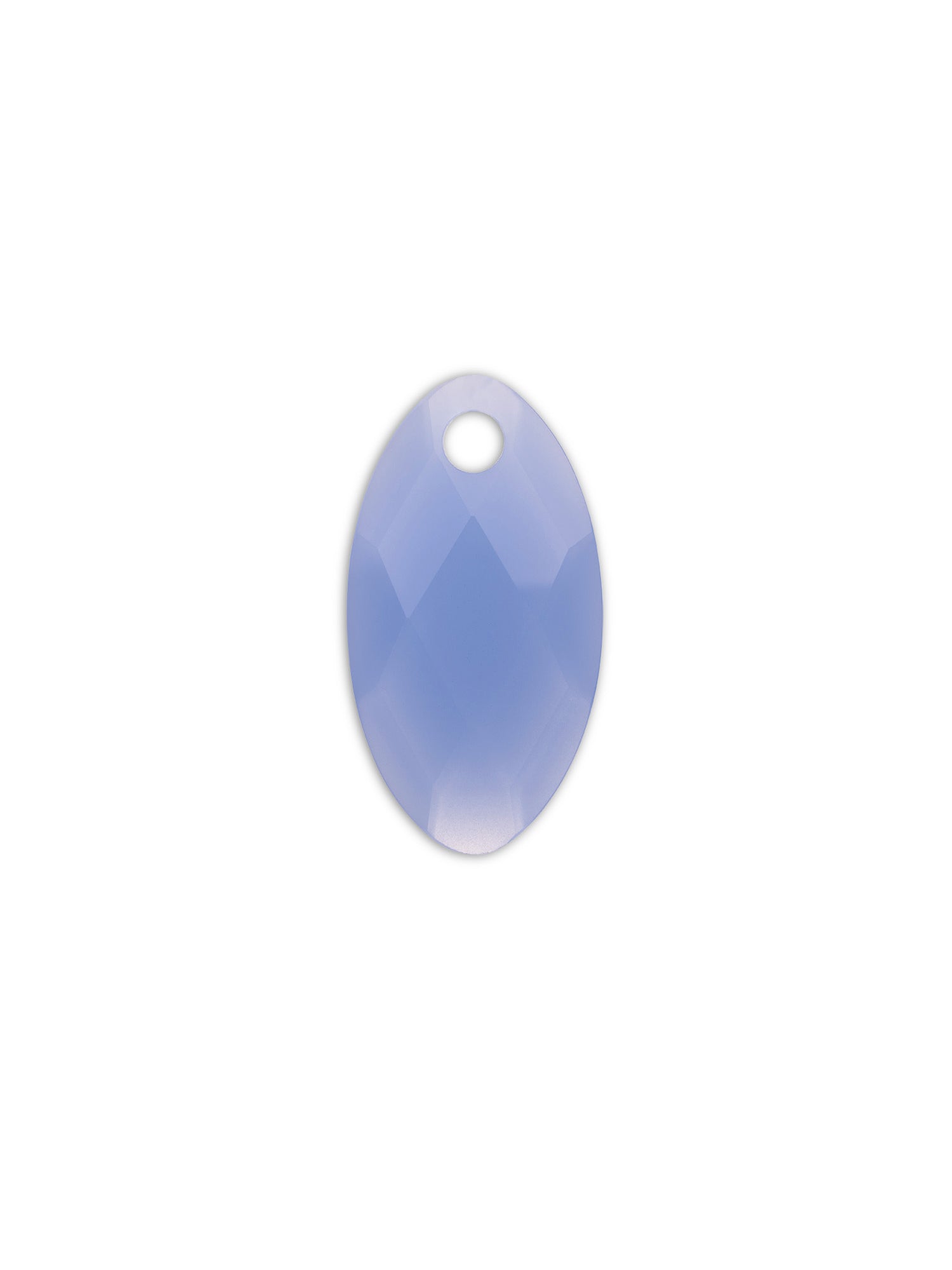Pendant Edelsteen Leaf Milky Blue Jade - Pendant Edelsteen Leaf Milky Blue Jade