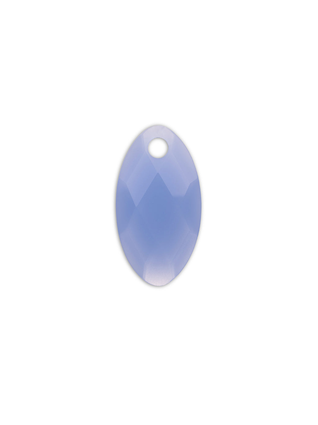 Pendant Edelsteen Leaf Milky Blue Jade - Pendant Edelsteen Leaf Milky Blue Jade