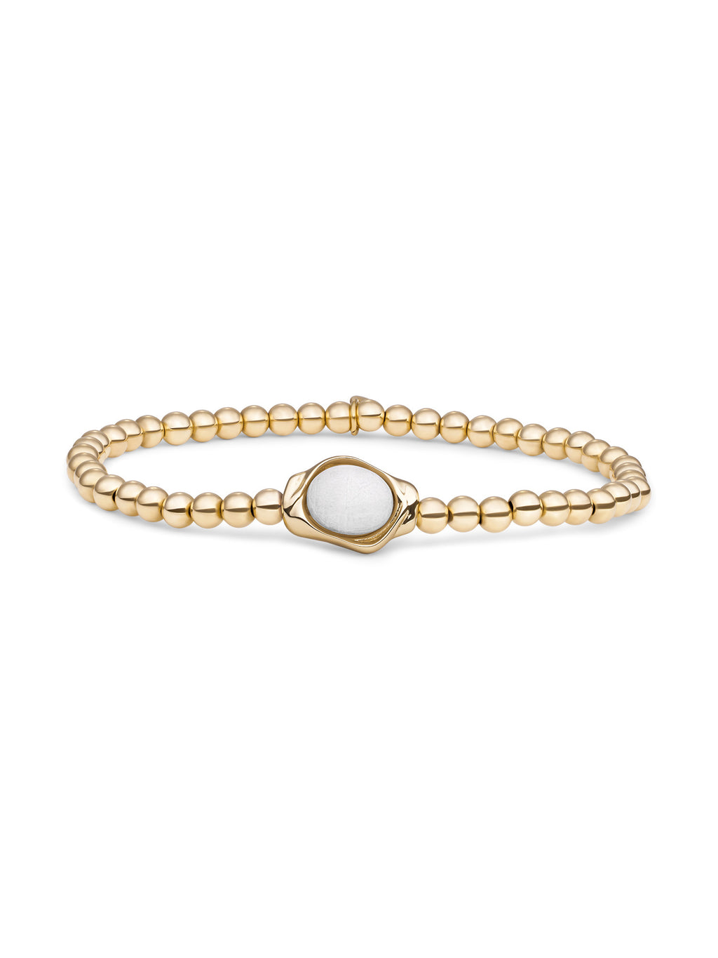 Flow Armband Moonstone - Gold Plated