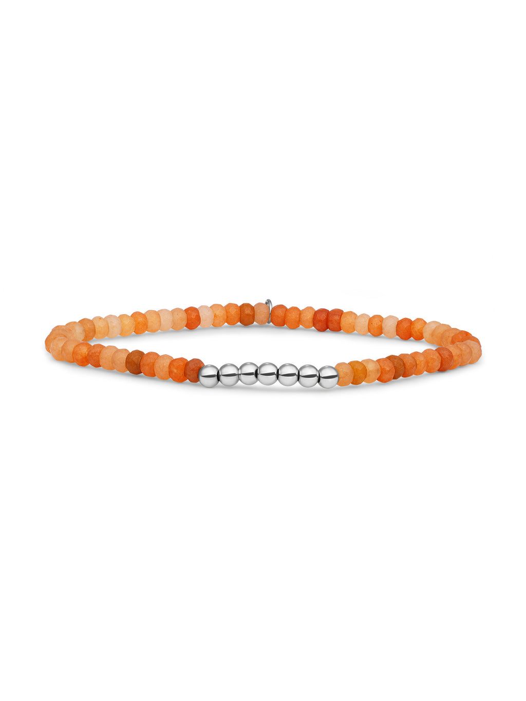 Reverse Universe Armband Red Aventurine - Rhodium Plated