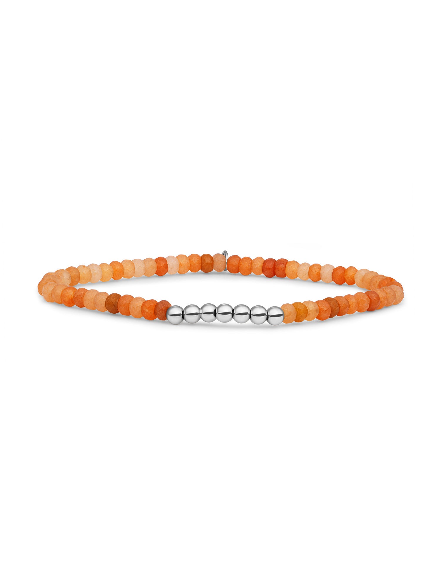 Reverse Universe Armband Red Aventurine - Rhodium Plated