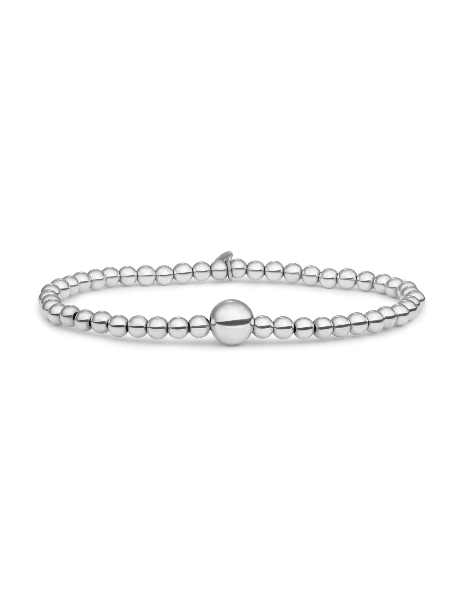 Core Armband 8mm + 4mm - Rhodium Plated