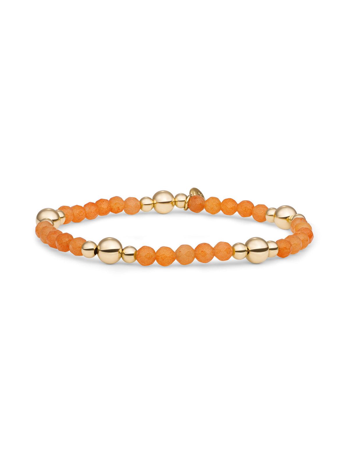Bold Mix Armband Red Aventurine - Gold Plated