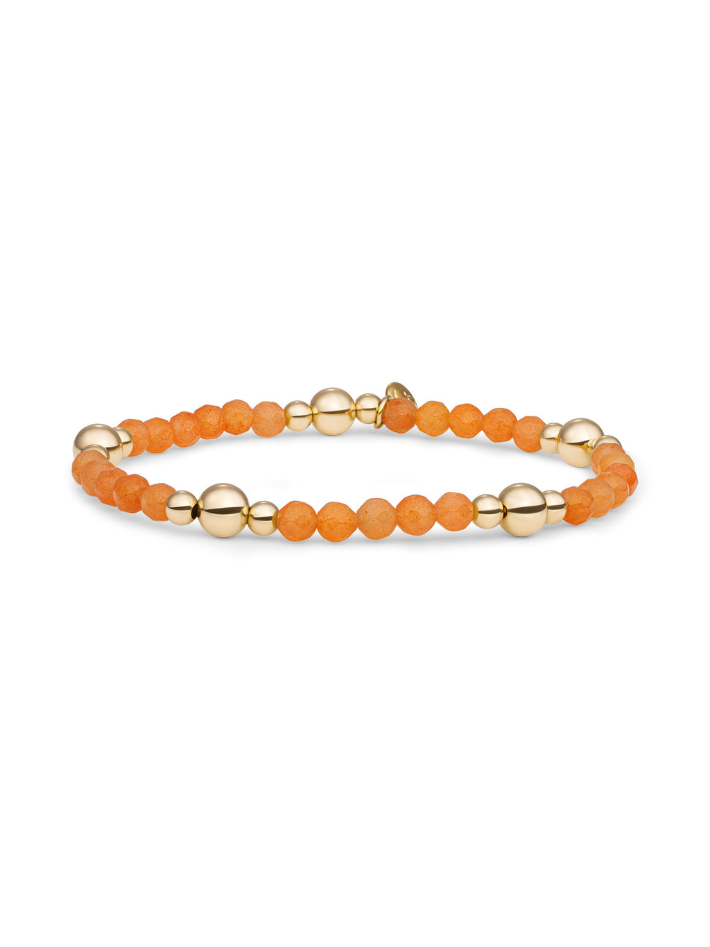 Bold Mix Armband Red Aventurine - Gold Plated