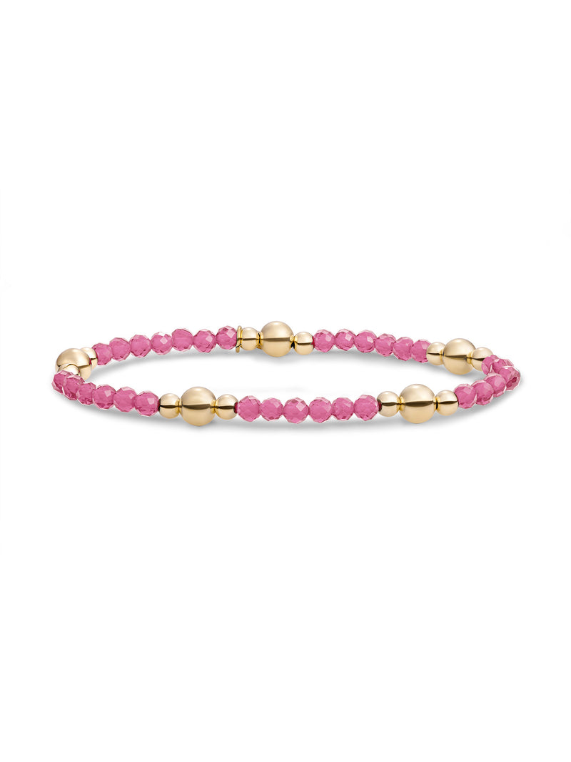 Bold Mix Armband Candy Jade - Gold Plated