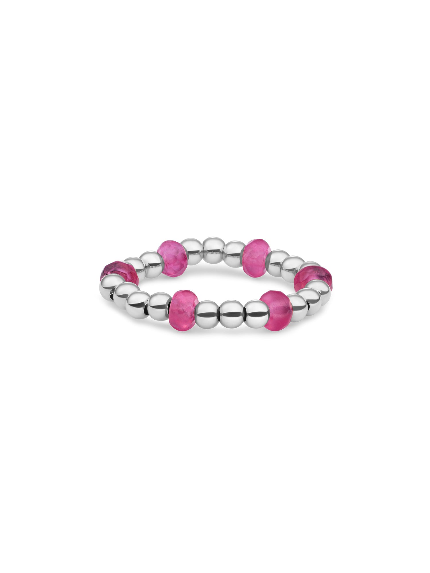 Kralen Ring Facet Roundel Candy Jade - Kralen Ring Facet Roundel Candy Jade
