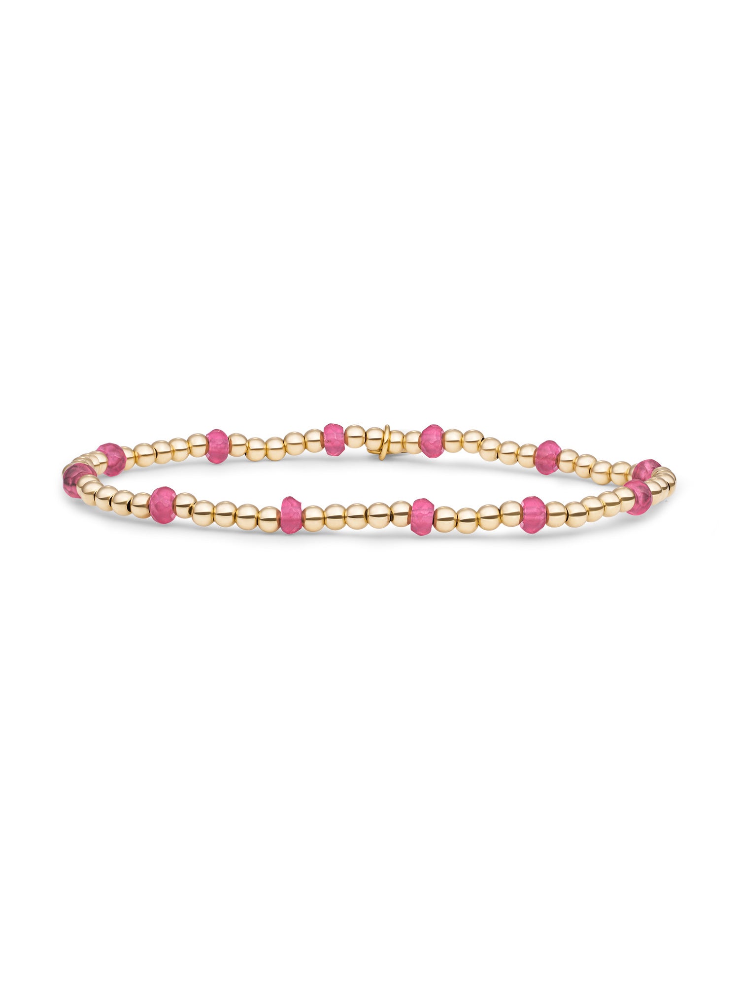 Reverse Roundel Armband Candy Jade - Gold Plated