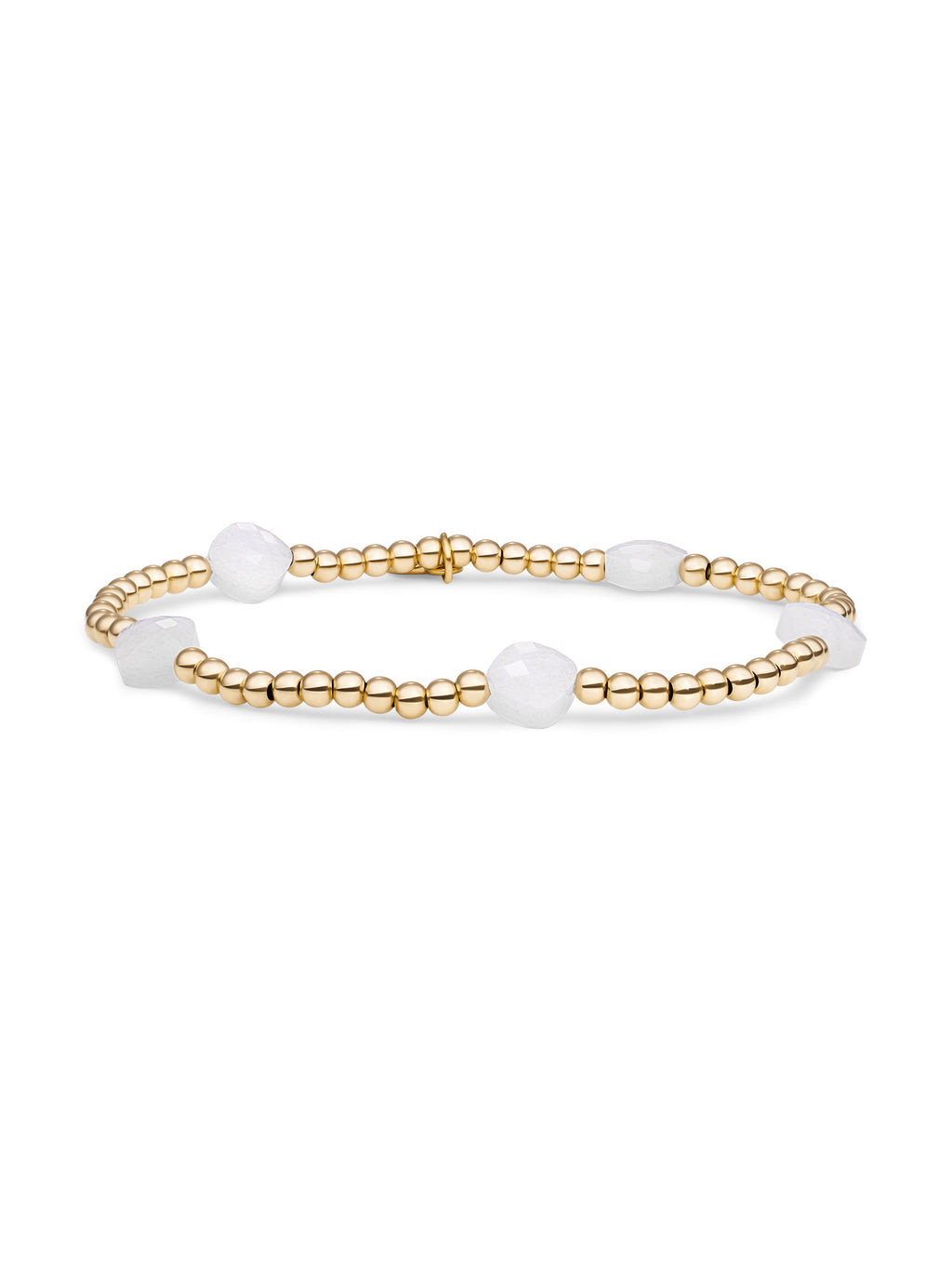 Cushion Cut Armband Moonstone - Gold Plated