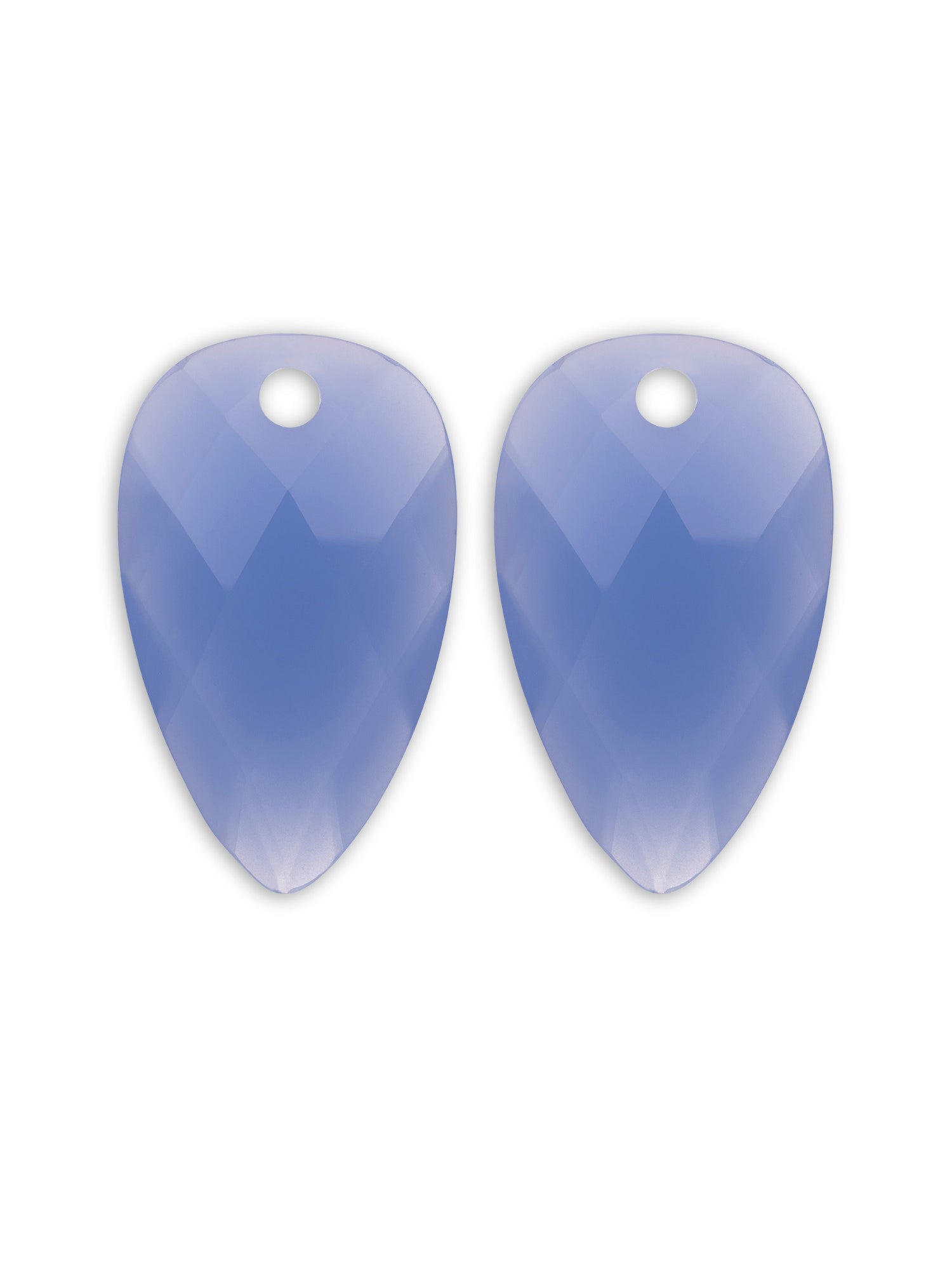 Oorbel Edelstenen Blossom Milky Blue Jade - Oorbel Edelstenen Blossom Milky Blue Jade