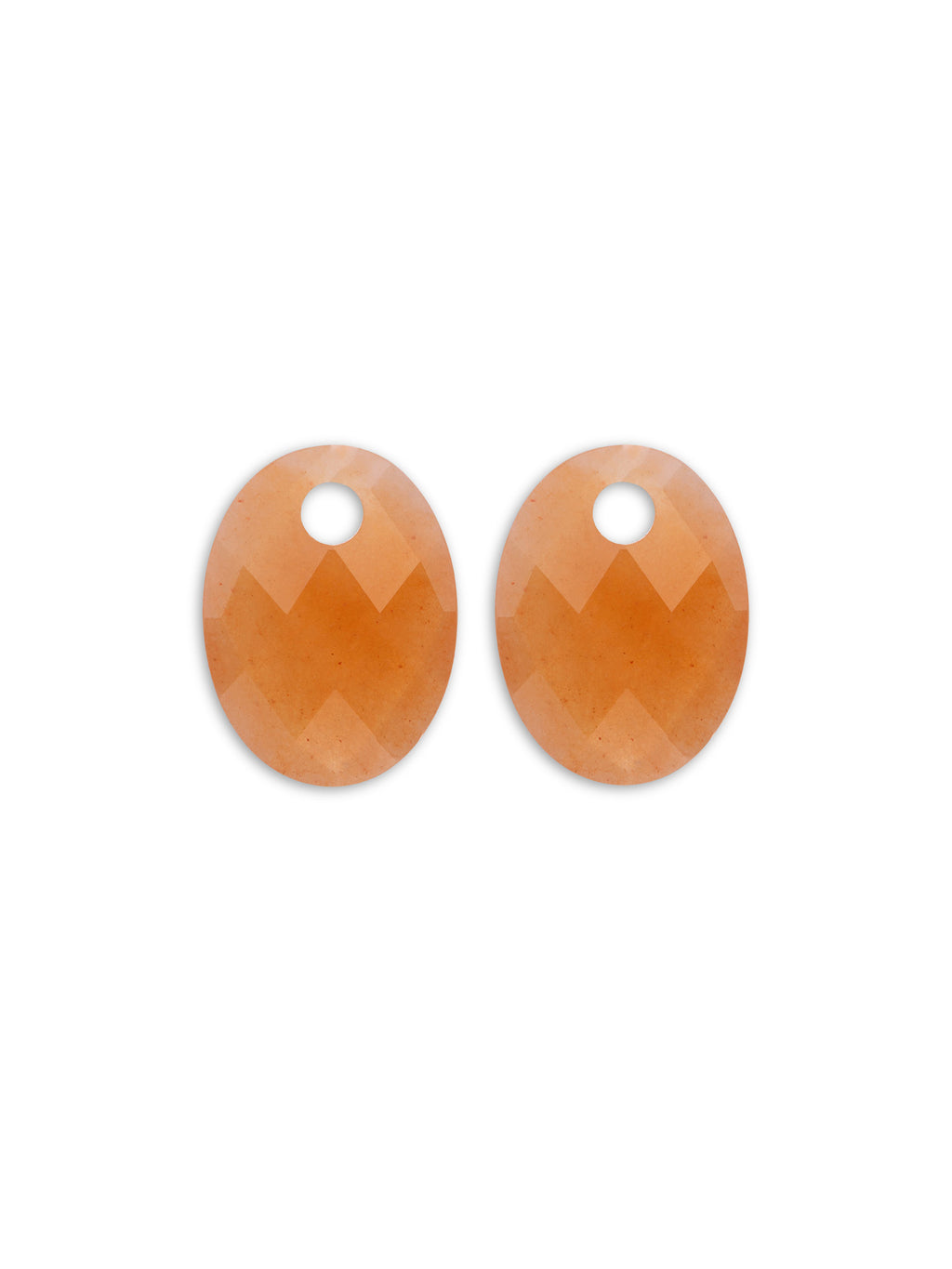 Oorbel Edelstenen Medium Oval Red Aventurine - Oorbel Edelstenen Medium Oval Red Aventurine