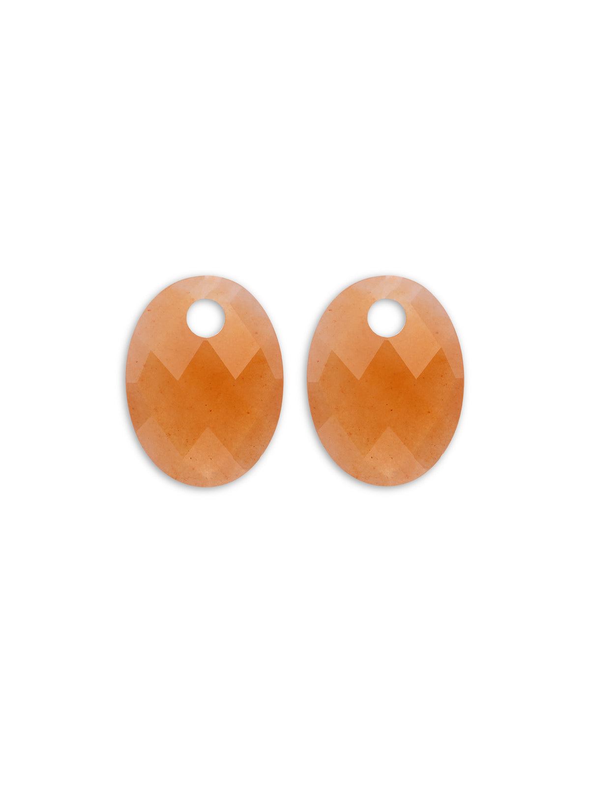 Oorbel Edelstenen Medium Oval Red Aventurine - Oorbel Edelstenen Medium Oval Red Aventurine