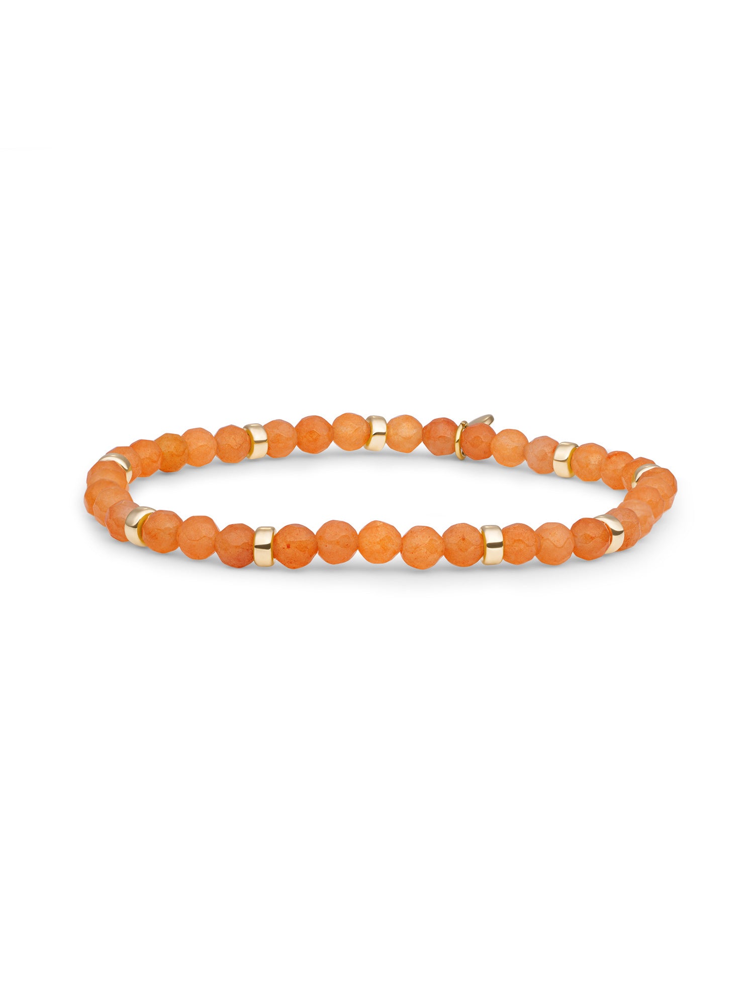 Roundel Interstellar Armband Red Aventurine - Gold Plated