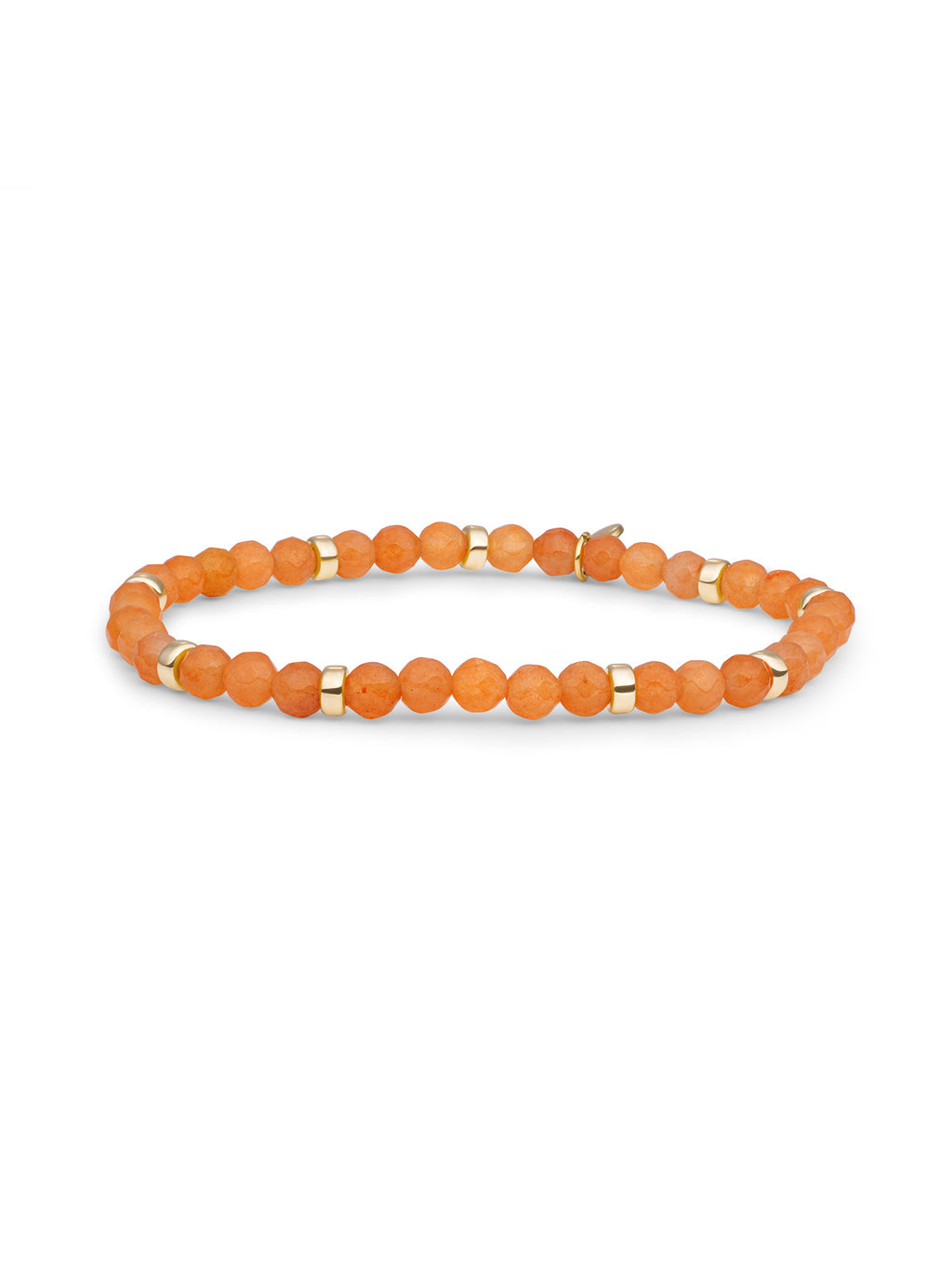 Roundel Interstellar Armband Red Aventurine - Gold Plated