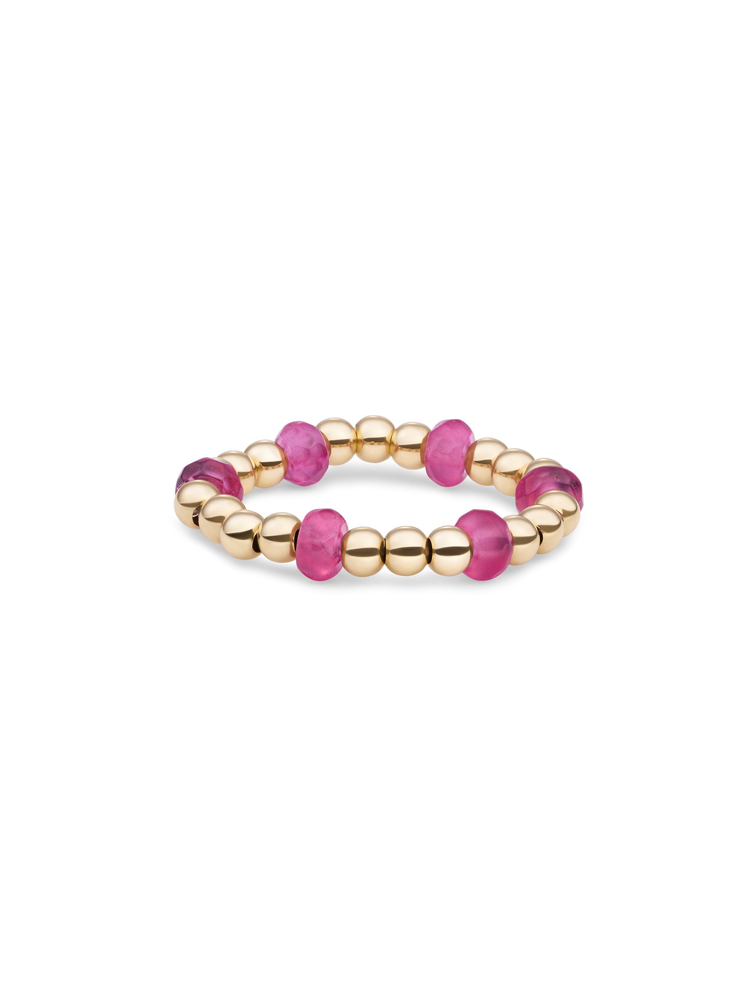 Kralen Ring Facet Roundel Candy Jade - Kralen Ring Facet Roundel Candy Jade