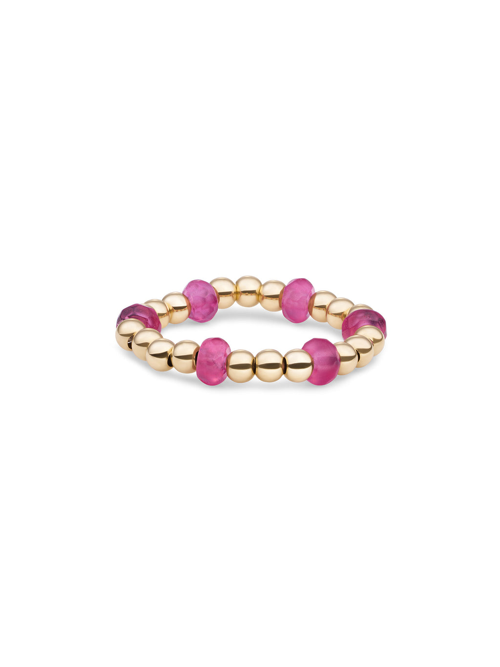 Kralen Ring Facet Roundel Candy Jade - Kralen Ring Facet Roundel Candy Jade