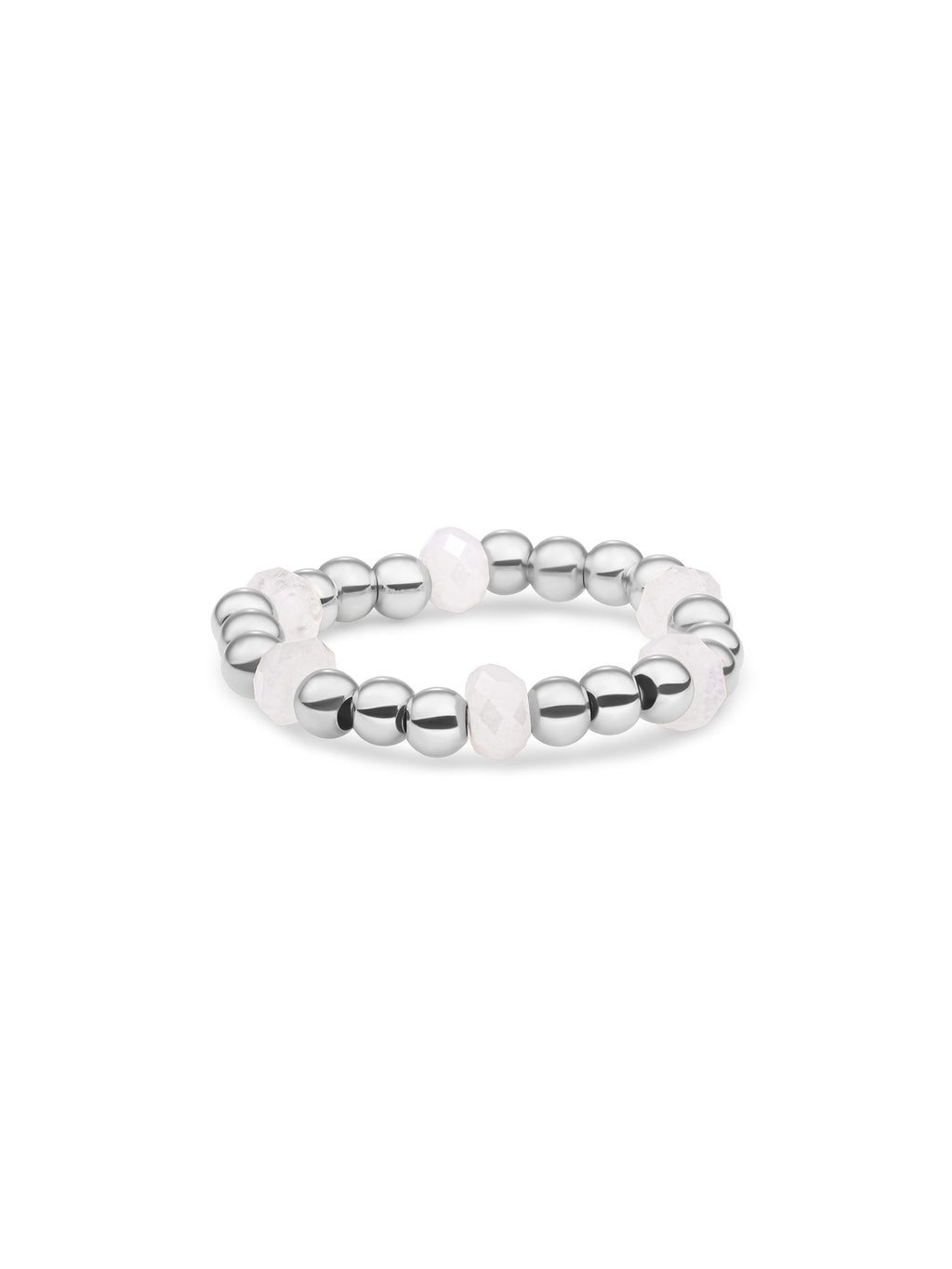 Kralen Ring Facet Roundel Moonstone - Kralen Ring Facet Roundel Moonstone