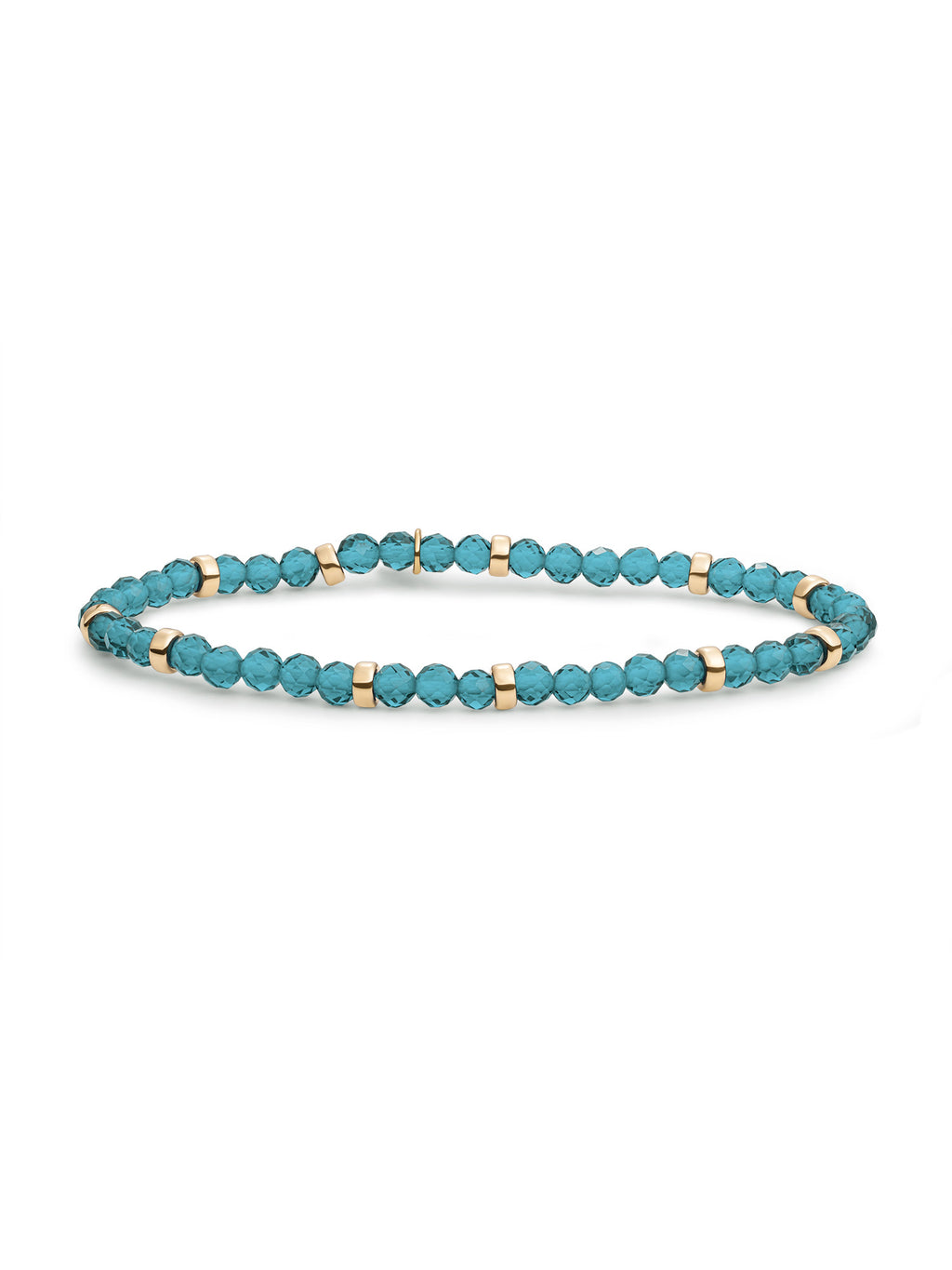 Roundel Interstellar Armband Turquoise Quartz - Gold Plated