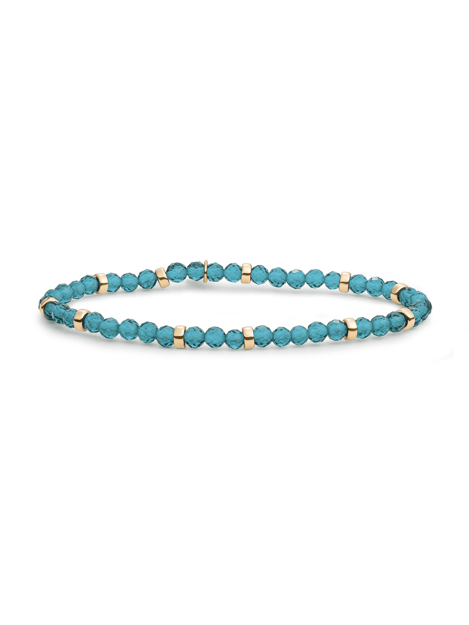 Roundel Interstellar Armband Turquoise Quartz - Gold Plated