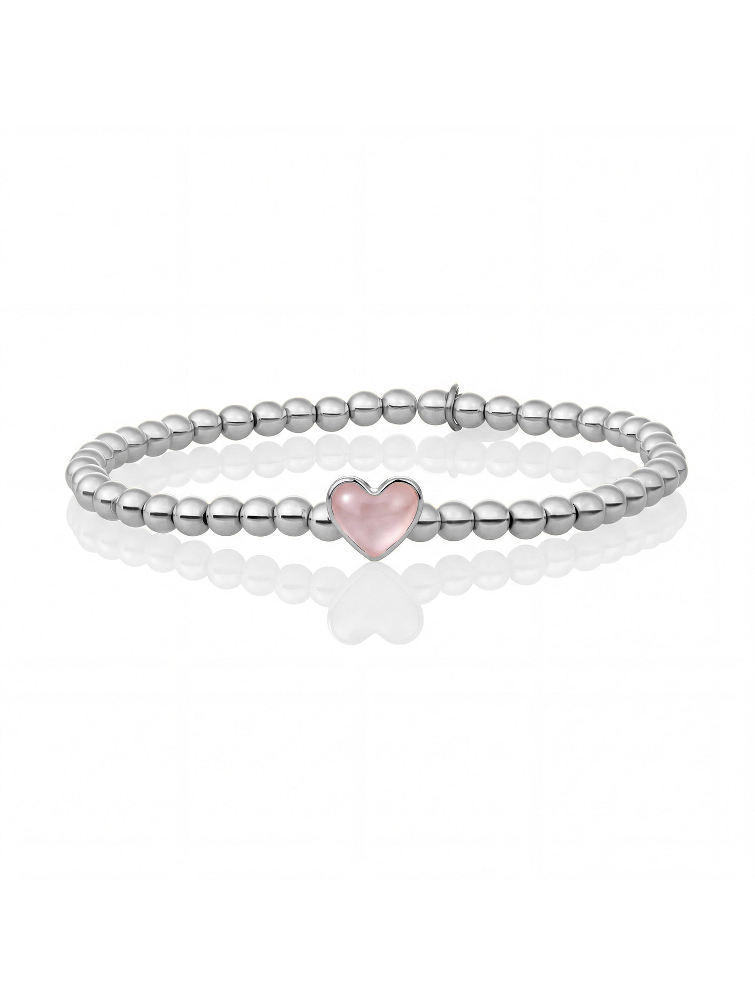 Limited Mom Armband Pink Opalite - Rhodium Plated