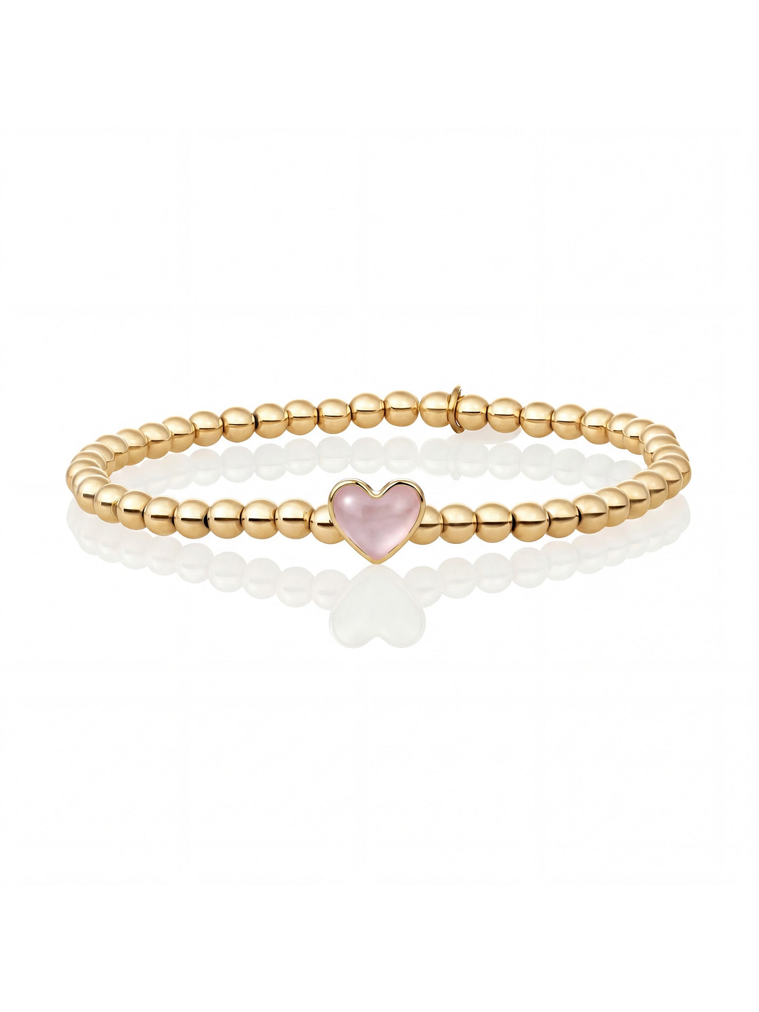 Limited Mom Armband Pink Opalite - Gold Plated